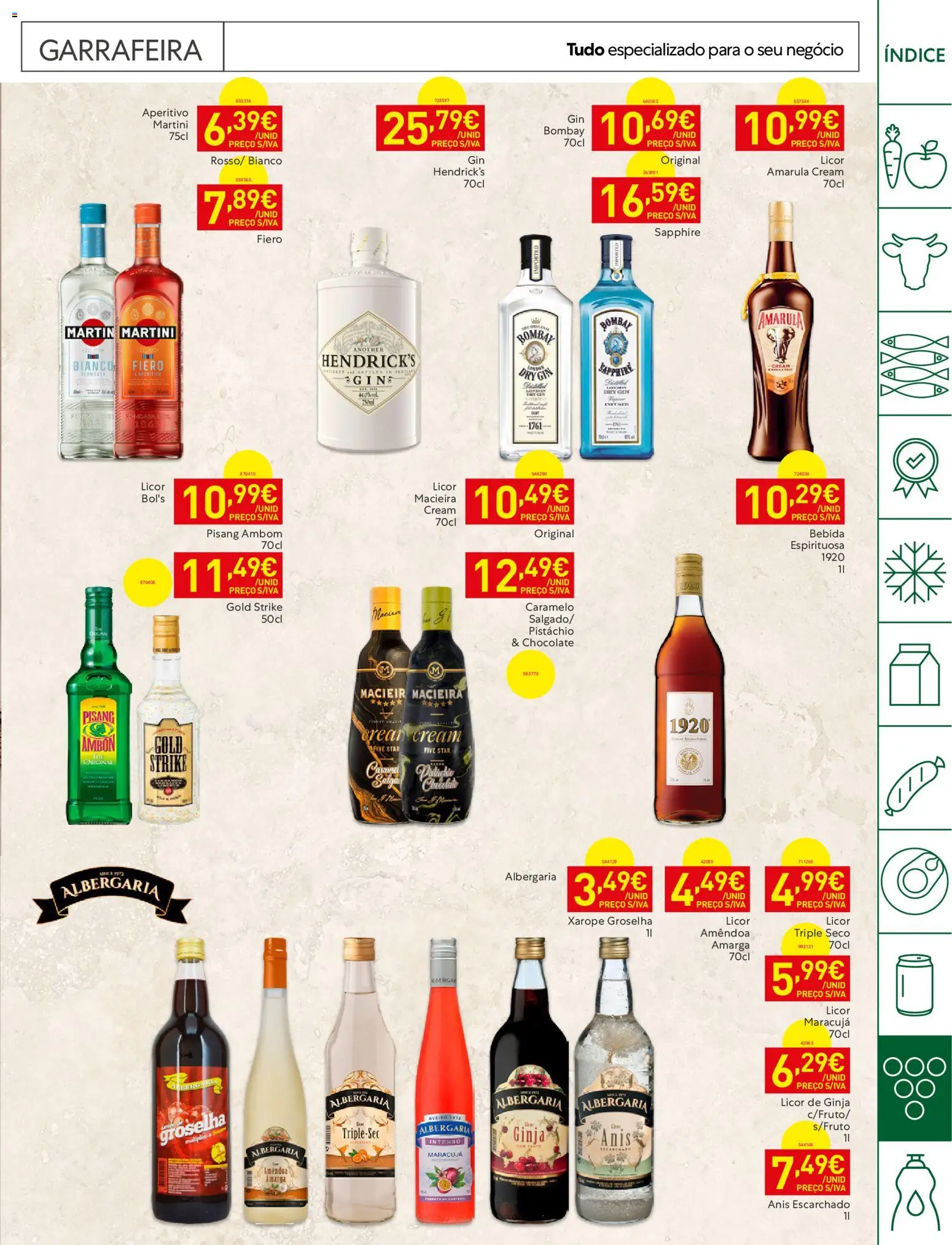 Recheio Horeca │ válido de 11/08/2026 | Página: 25 | Produtos: Martini, Licor, Chocolate, Bebida