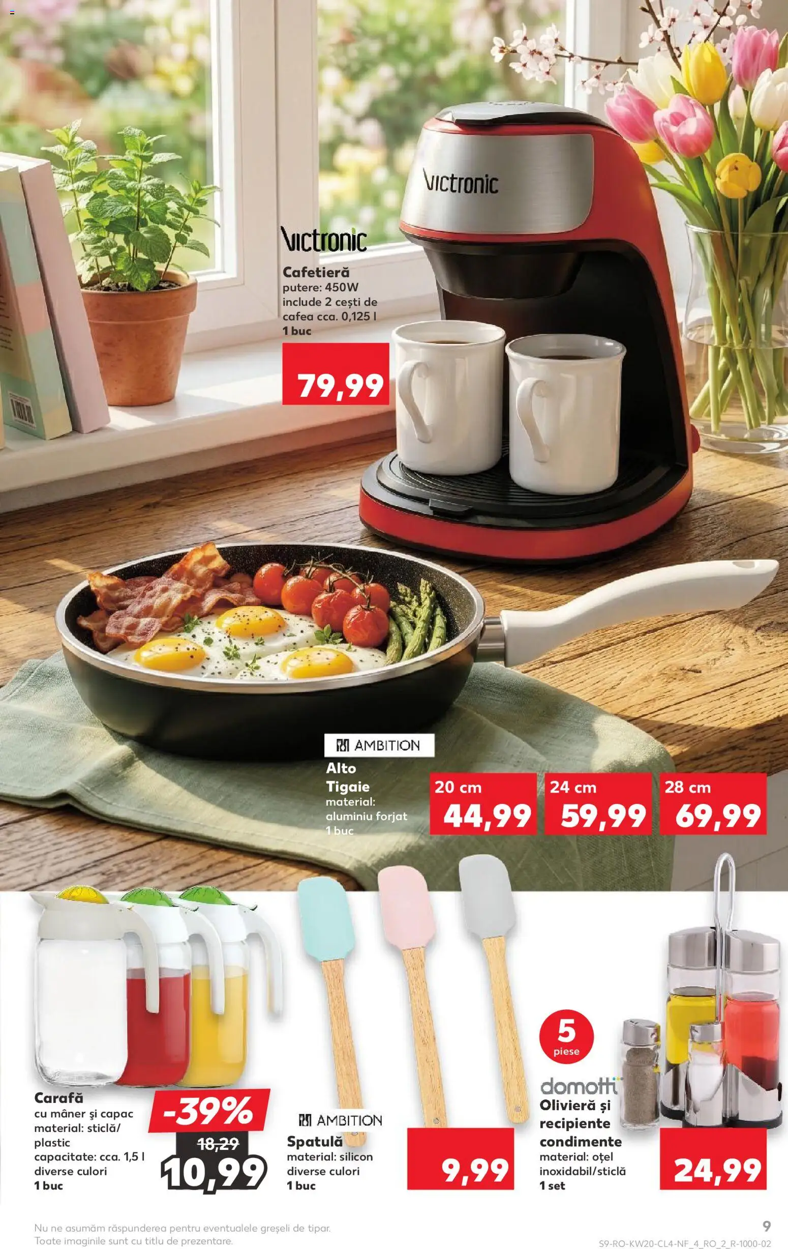 Noul catalog Kaufland – valabil de la 13.05.2026 | Pagină: 9 | Produse: Cafetieră, Recipiente, Carafă, Cafea