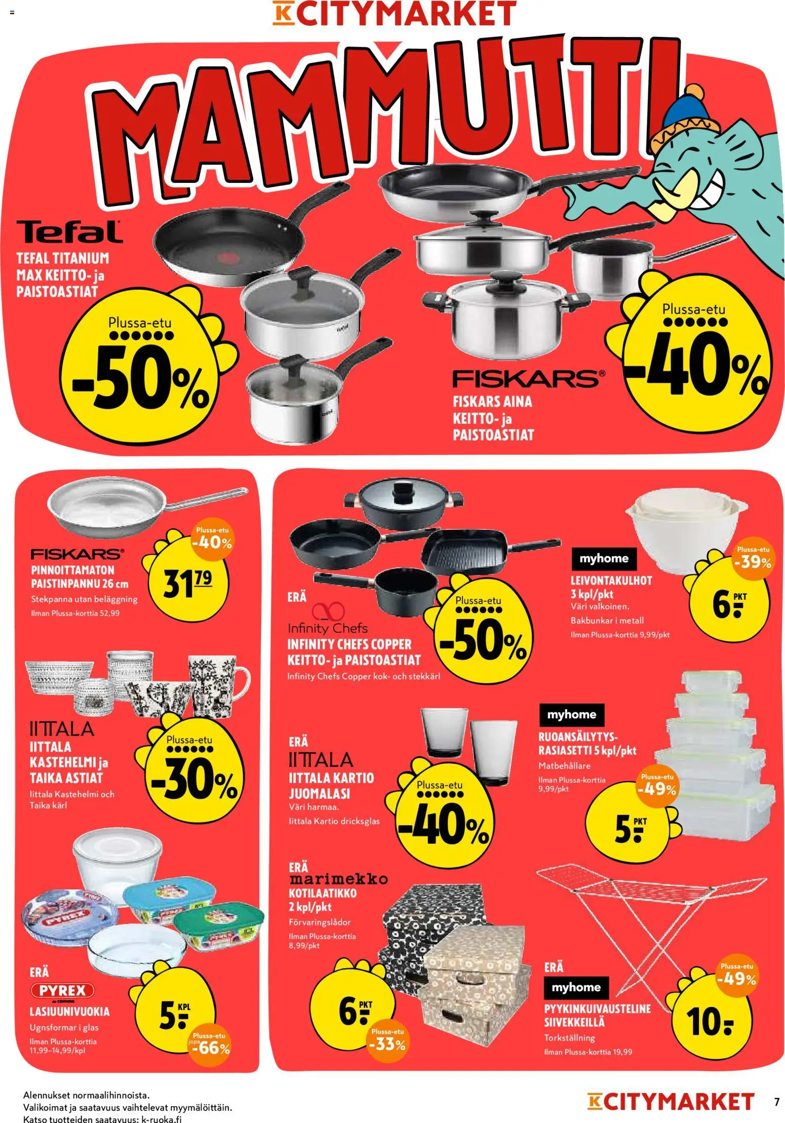 K-Citymarket tarjoukset – voimassa 13/08/2026 alkaen | Sivu: 7 | Tuotteet: Keitto, Paistinpannu