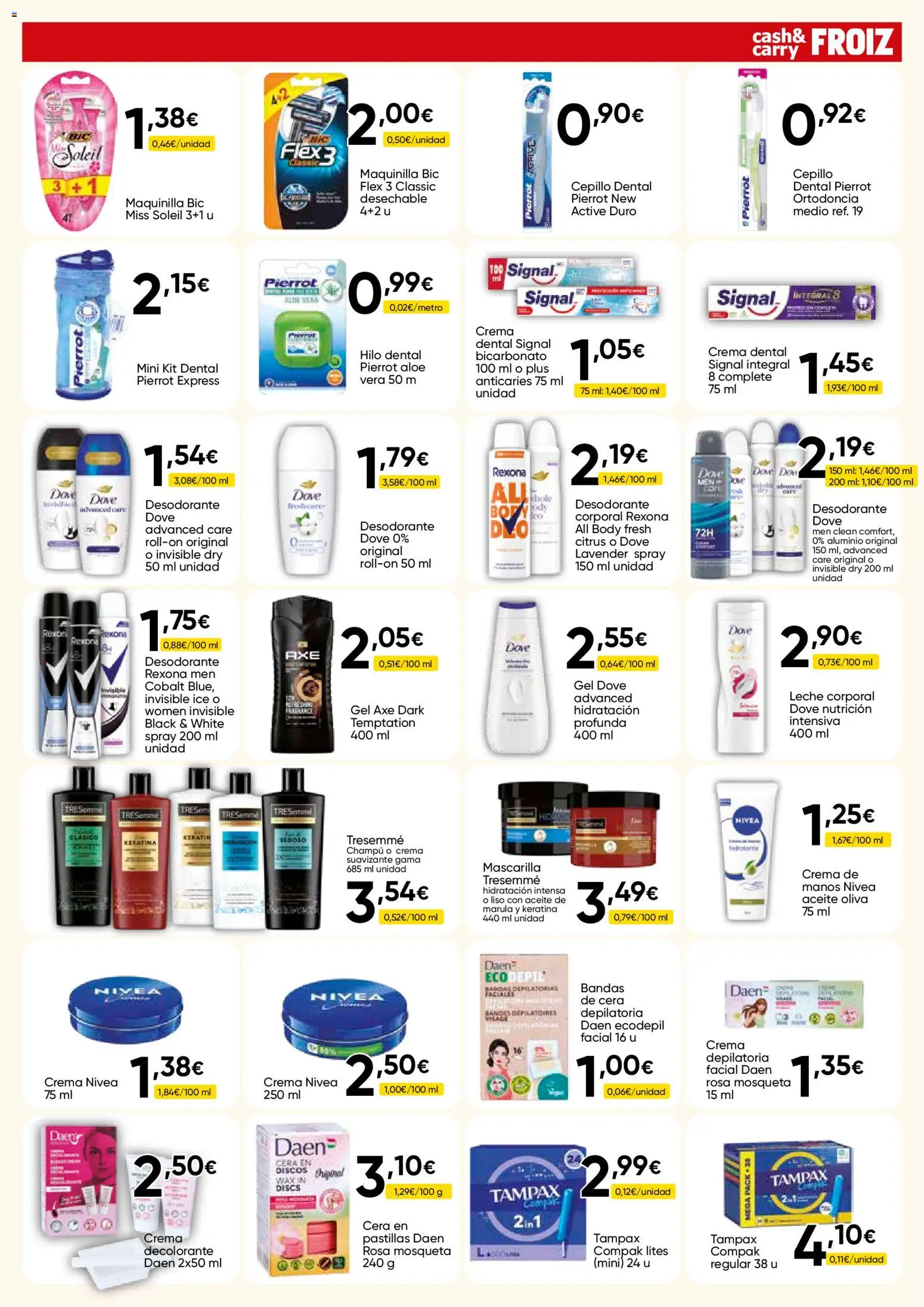 Froiz - Folleto Cash │ válido desde el 27/08/2026 | Página: 15 | Productos: Champú, Leche corporal, Desodorante, Suavizante
