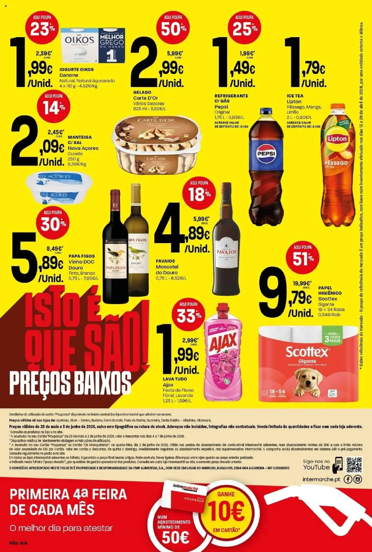Intermarché - Intermarché │ válido de 28.05.2026 | Página: 8 | Produtos: Refrigerante, Flores, Base, Gelado