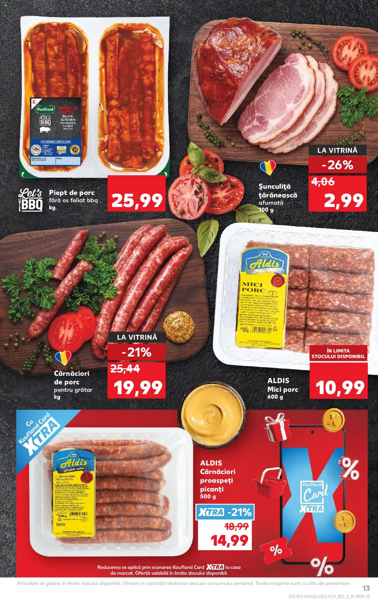 Noul catalog Kaufland – valabil de la 03.06.2026 | Pagină: 13 | Produse: Grătar, Vitrină, Mici