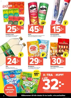 Coop X:-TRA erbjudanden - Förhandsvisning av reklamblad från butik Coop X:-TRA aktuell från 07/09/2026 | Sida: 6 | Produkter: Pringles, Salt, Juice, Snacks