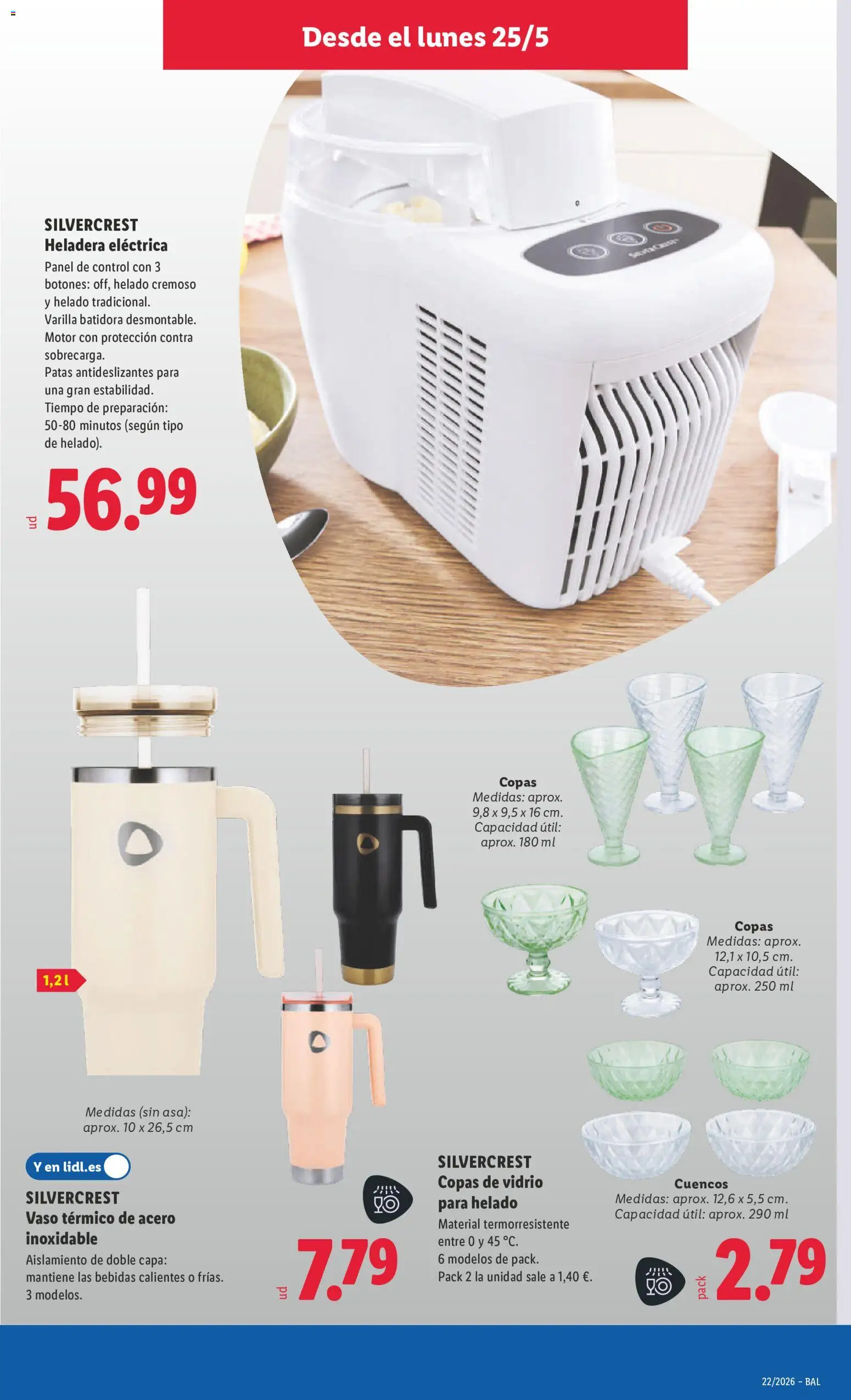 Lidl folleto de bazar │ válido desde el 25.05.2026 | Página: 11 | Productos: Helado, Batidora