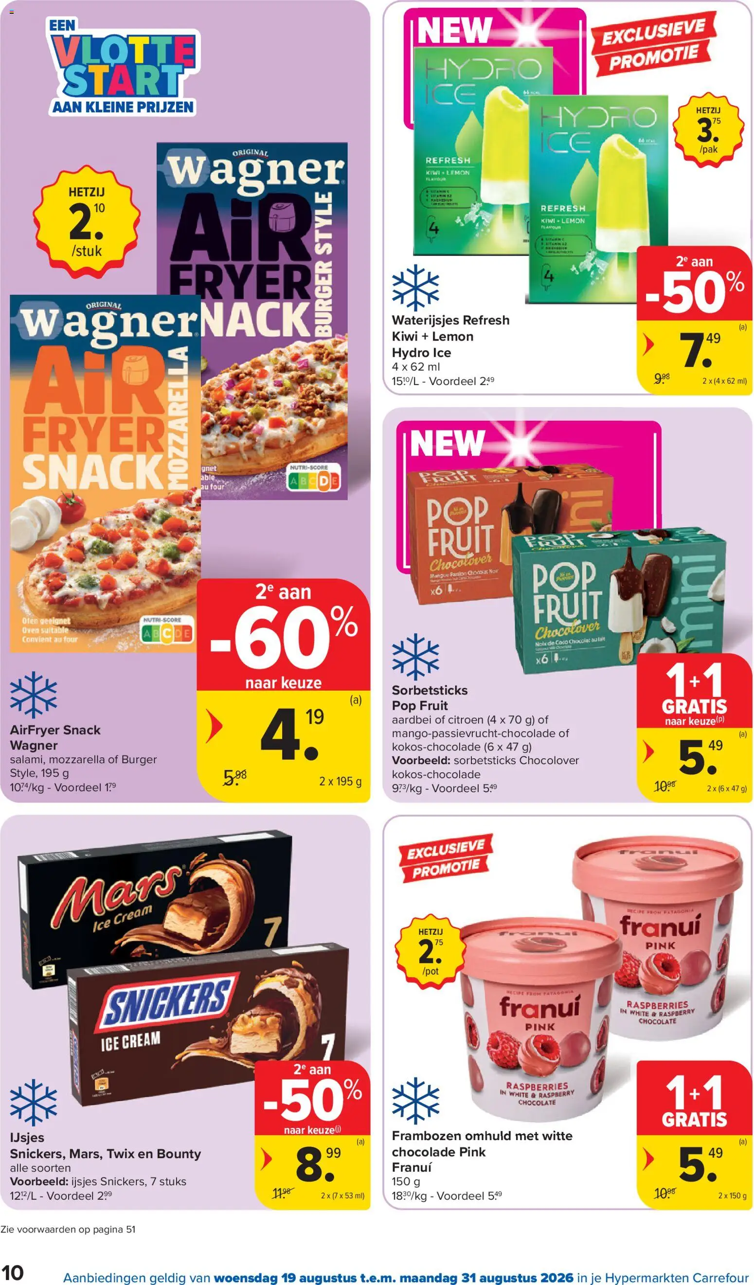 {H1} | Pagina: 10 | Producten: Pizza, Mars, Snickers, Fruit