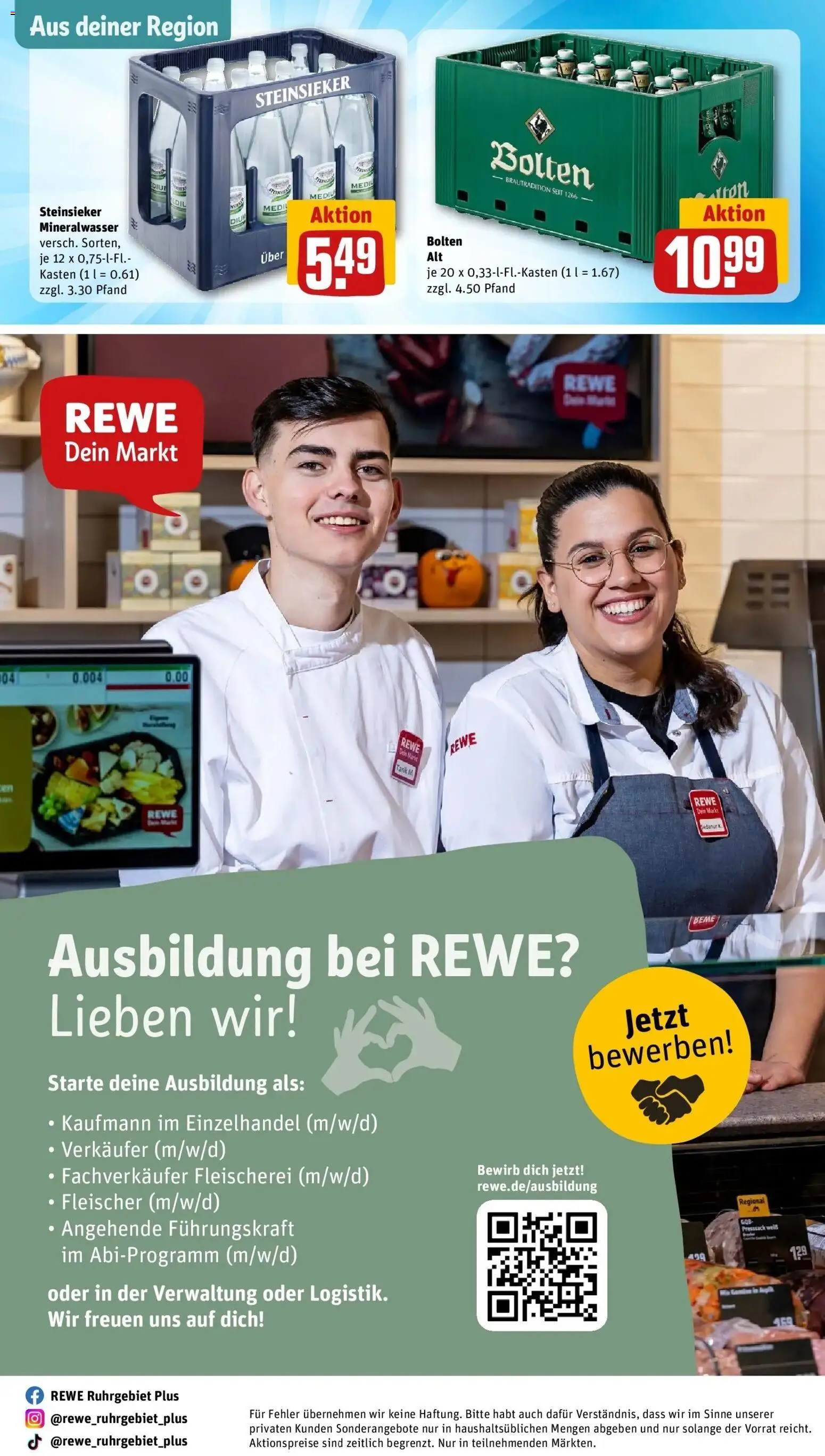 REWE Prospekt ab 28.09.2026 zum Blättern » Angebote | Seite: 39 | Produkte: Mineralwasser