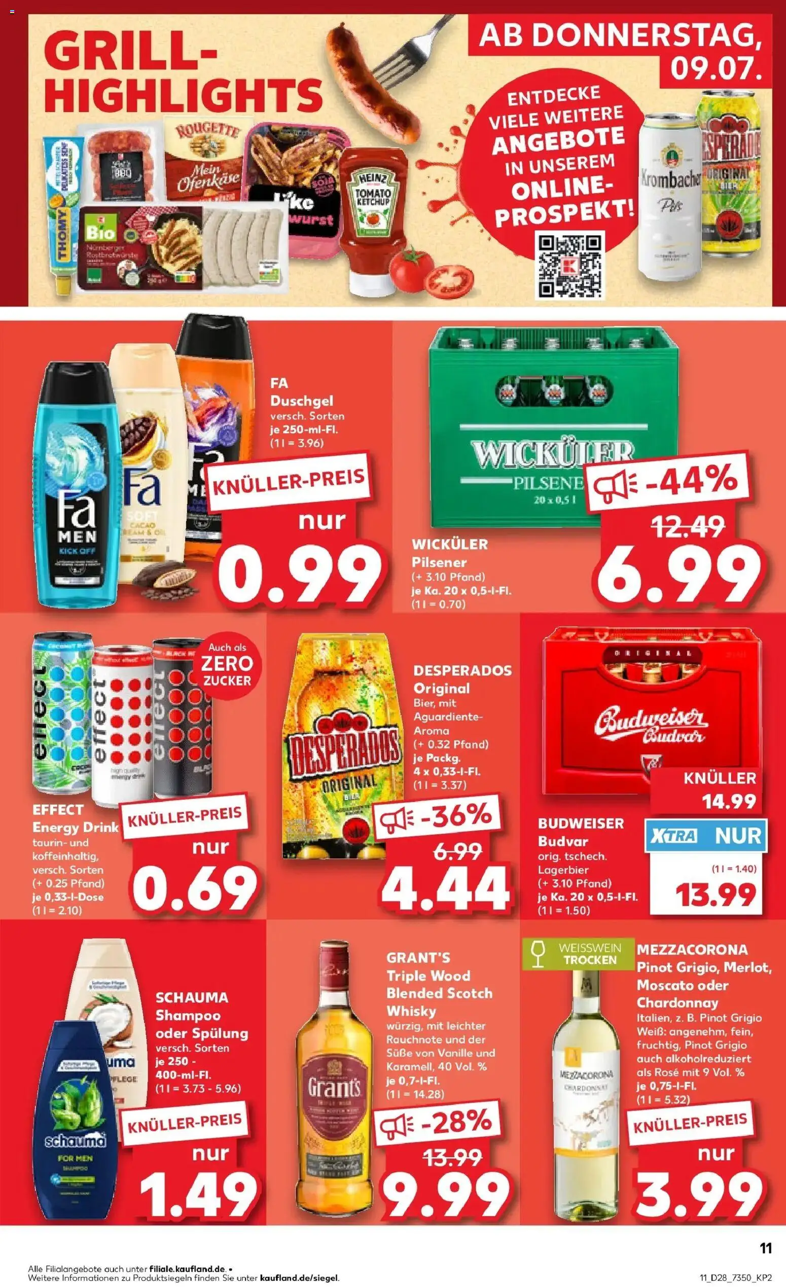 Kaufland Kaufland: Mo-Mi Der Wochenstart – gültig ab 05.07.2026 | Seite: 20 | Produkte: Shampoo, Wurst, Desperados, Ketchup