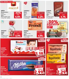 MERCI Bombonijera, prutići razni okusi 250 g - Pregled kataloga iz trgovine Kaufland, vrijedi od 16.09.2026 | Stranica: 24 | Proizvodi: Praline, Keksi, Milka, Barilla