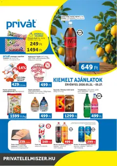 PRIVÁT Déli vármegyék - amely érvényes a következő dátumtól: 21.05.2026