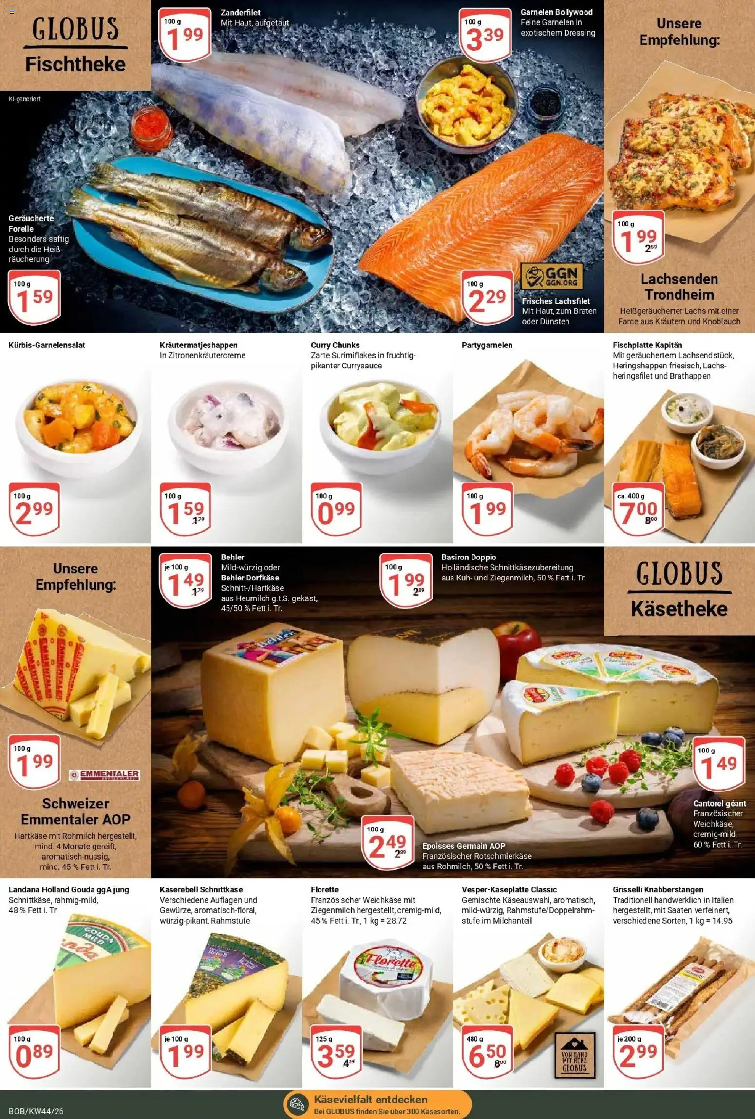 Globus Prospekt Bobenheim-Roxheim (ab 26.10.2026) » Angebote online | Seite: 9 | Produkte: Gouda, Dressing, Lachs, Knoblauch