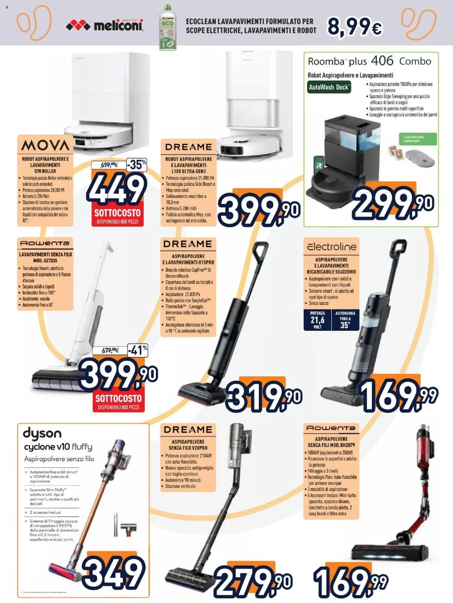 Volantino Unieuro del 27/07/2026 | Pagina: 16 | Prodotti: Rullo, Aspirapolvere, Robot, Batteria