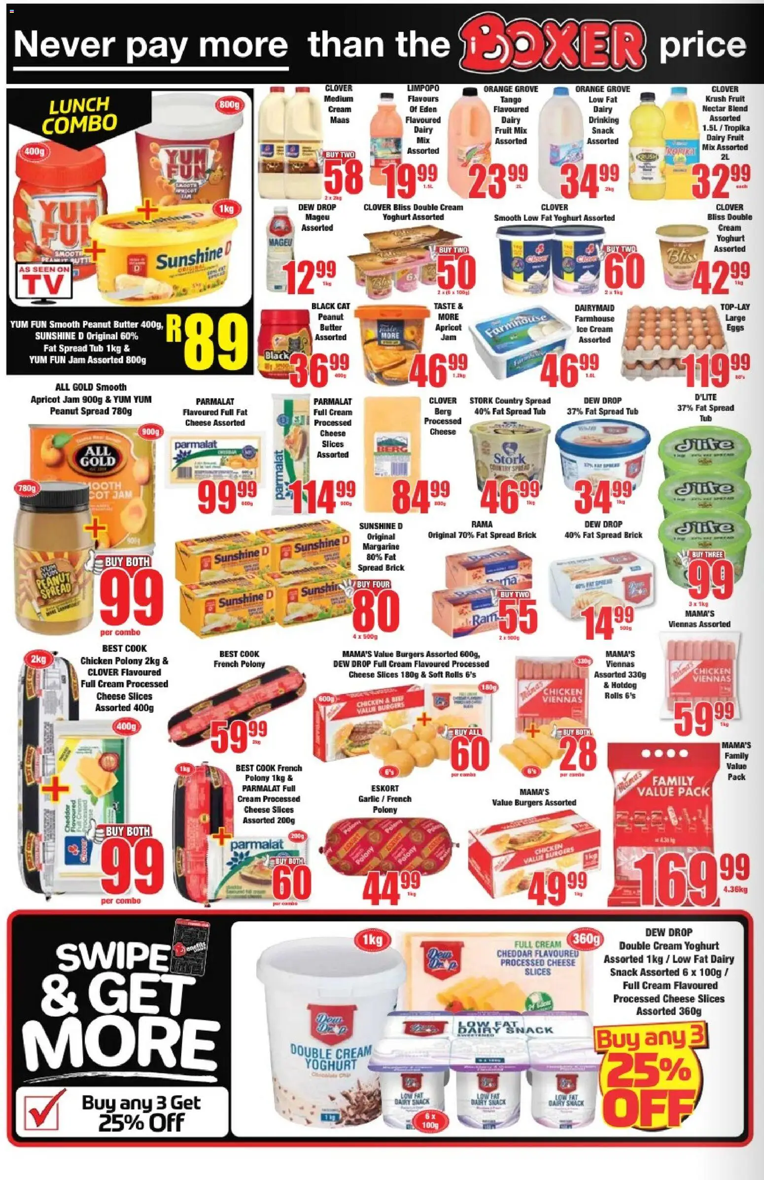 New Boxer catalogue – valid from 23.04.2026 | Page: 4 | Products: Polony, Margarine, Fat spread, Garlic