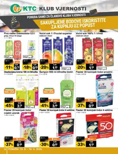KTC Katalog - Pregled kataloga iz trgovine KTC, vrijedi od 10.06.2026 | Stranica: 28 | Proizvodi: Radler, Flasteri, Sok, Krema