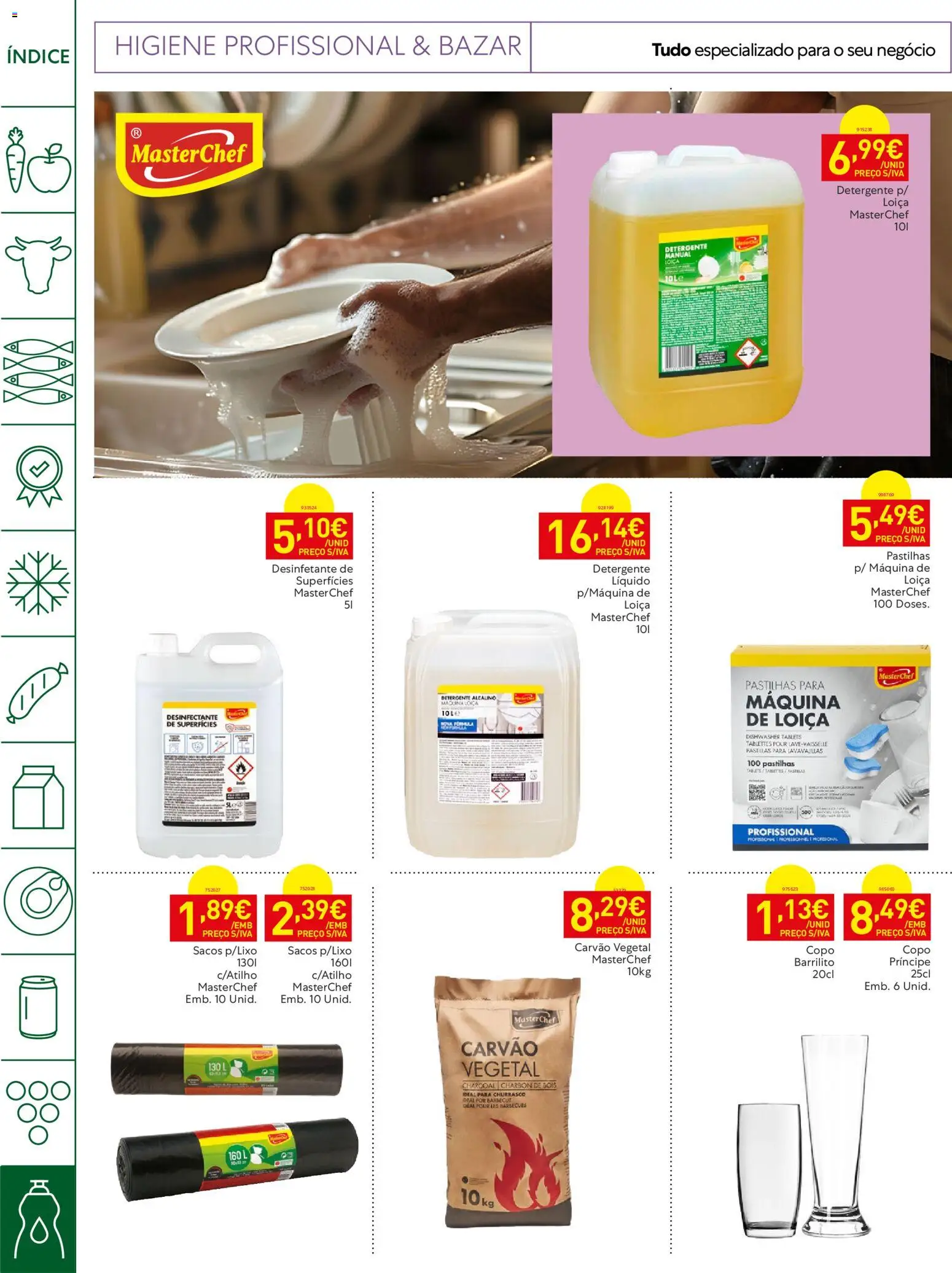 Recheio Horeca │ válido de 16.06.2026 | Página: 28 | Produtos: Detergente, Carvão vegetal