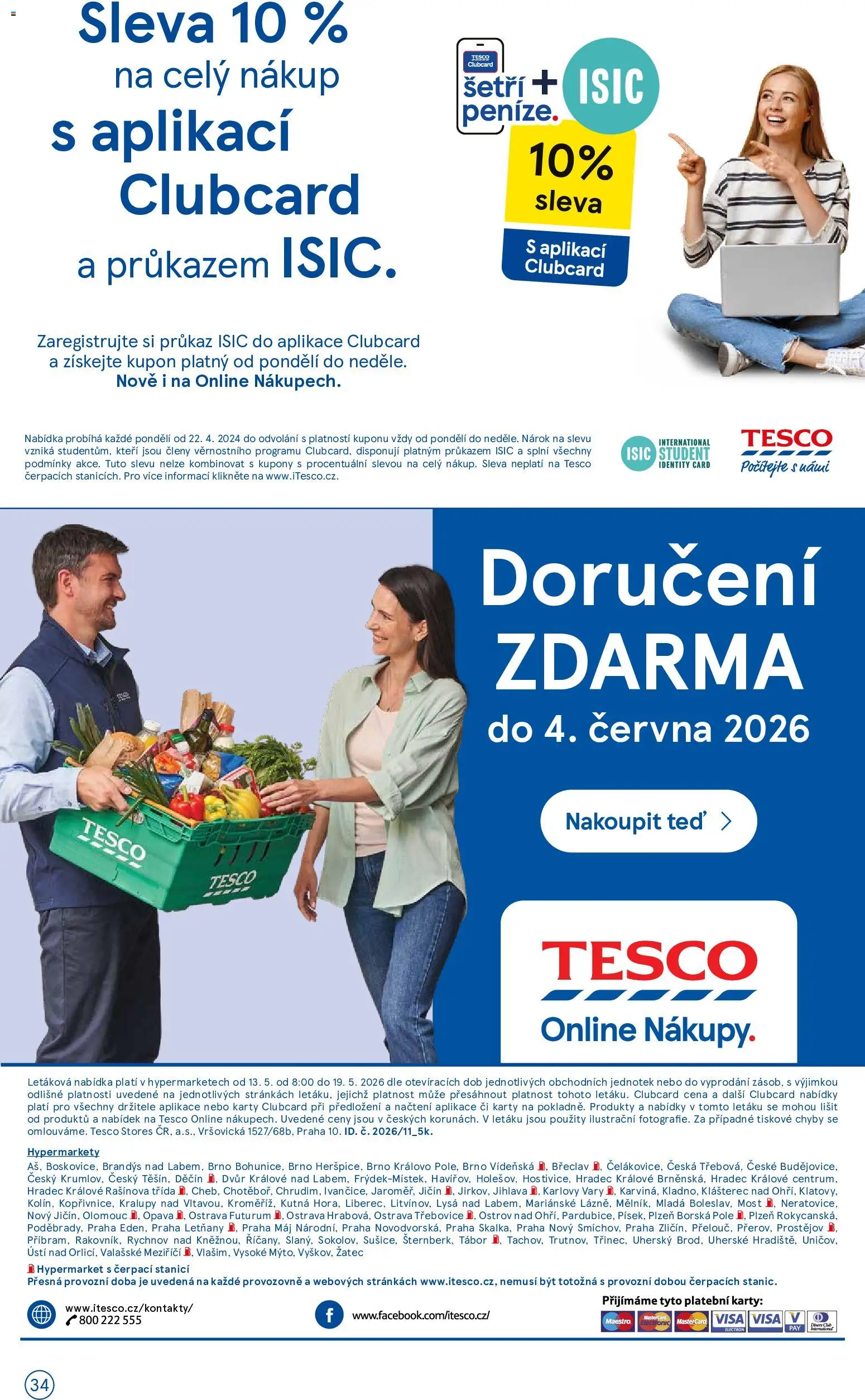 Tesco leták - Hypermarket od 13.05.2026 | Strana: 34 | Produkty: Mošt, Karty, Futurum
