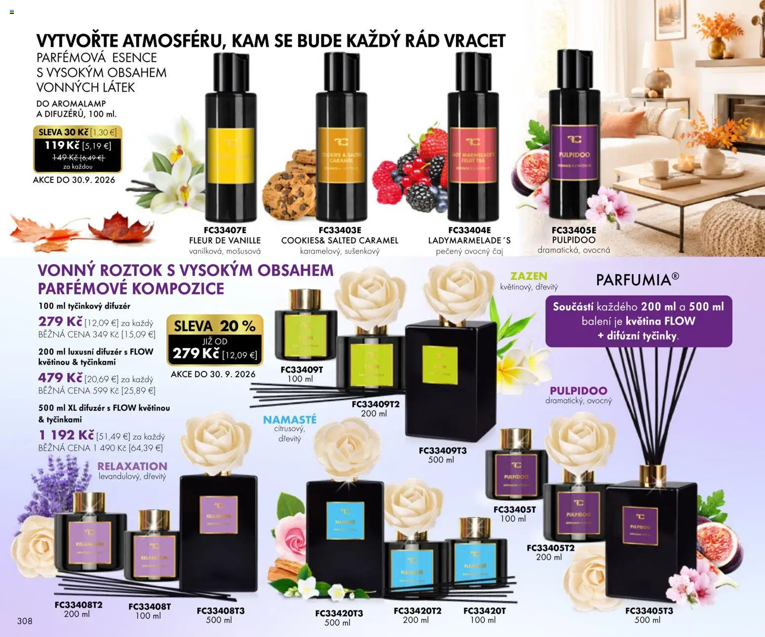 Nové Dedra akcie – leták je platný od 01.09.2026 | Strana: 8 | Produkty: Difúzer, Čaj, Ovocný čaj