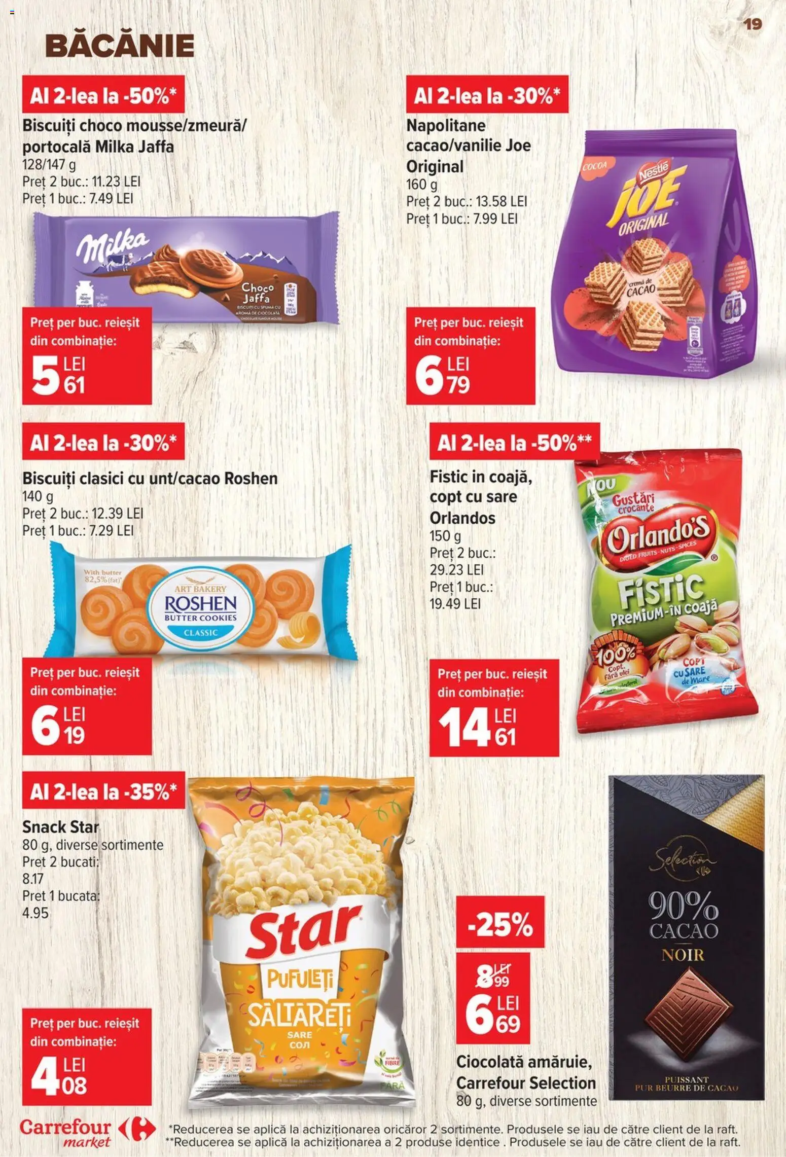 Noul catalog Carrefour – valabil de la 17.06.2026 | Pagină: 18 | Produse: Pară, Napolitane, Cremă, Ciocolată