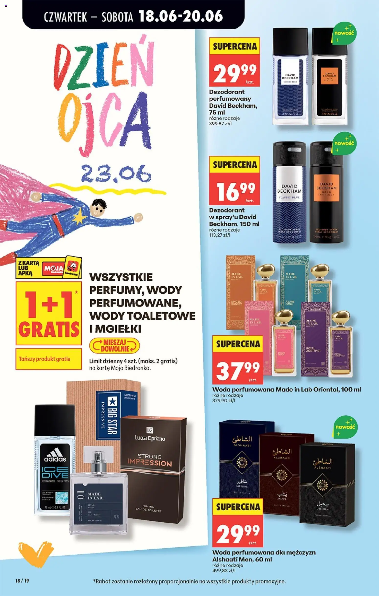 Biedronka gazetka od czwartku od 18.06.2026 | Strona: 20 | Produkty: Karta, Body, Dezodorant, Woda