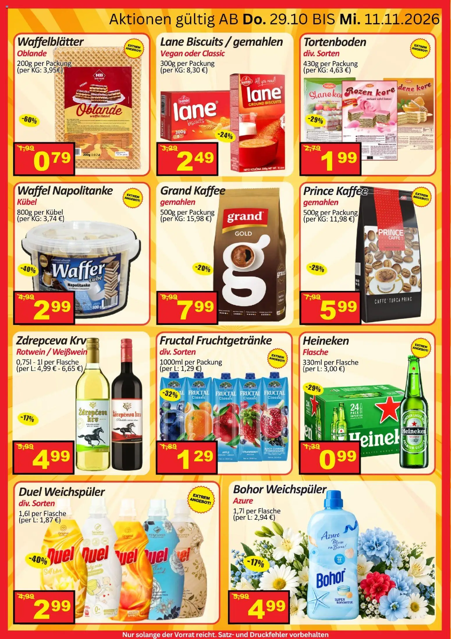 Wurstico Abholmarkt Flugblatt 2 gültig ab 22.10.2026 | Seite: 12 | Produkte: Waffel, Rotwein, Apple, Weichspüler