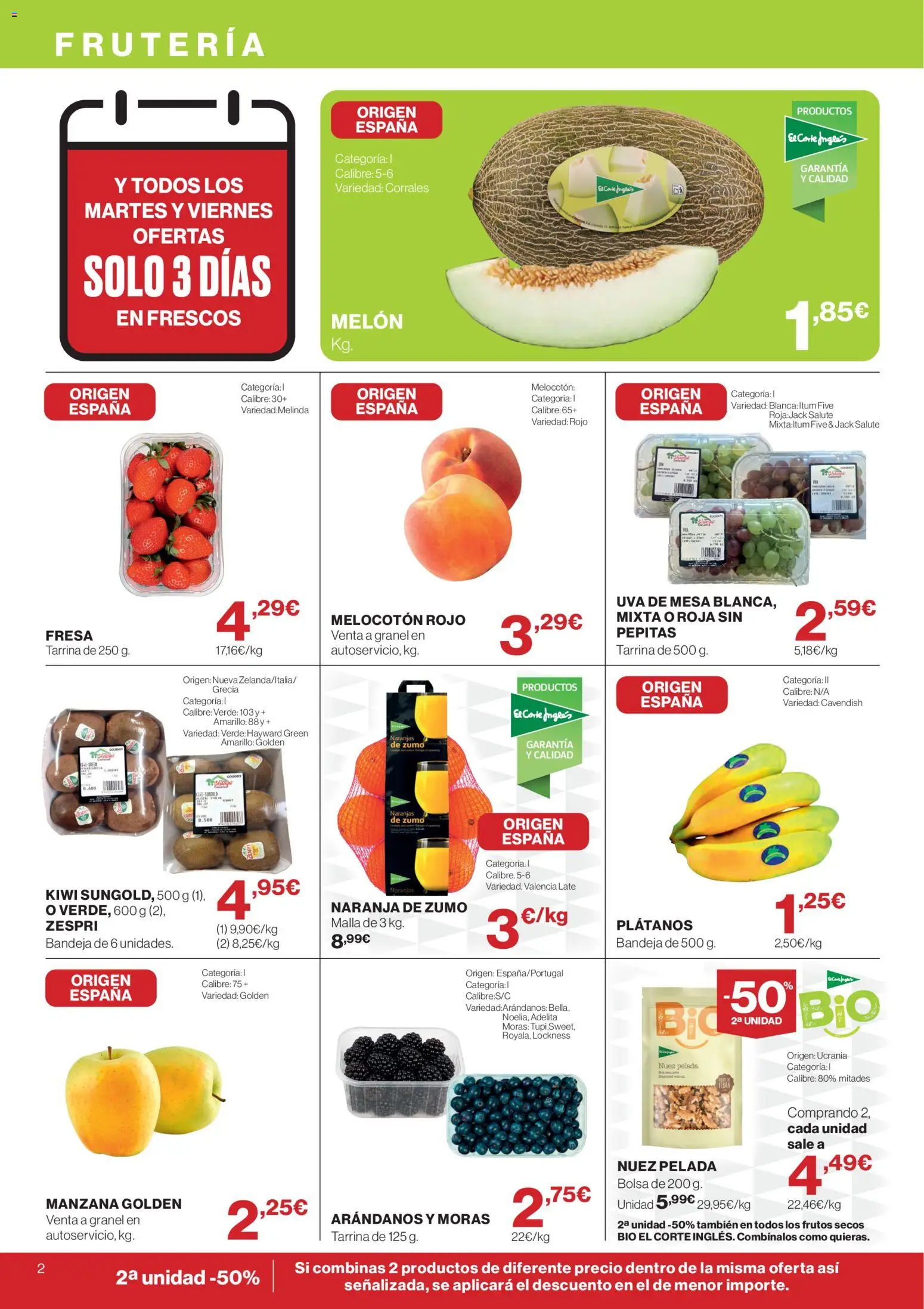 Supercor Canarias │ válido desde el 10/09/2026 | Página: 2 | Productos: Melón, Bolsa, Arándanos, Bandeja