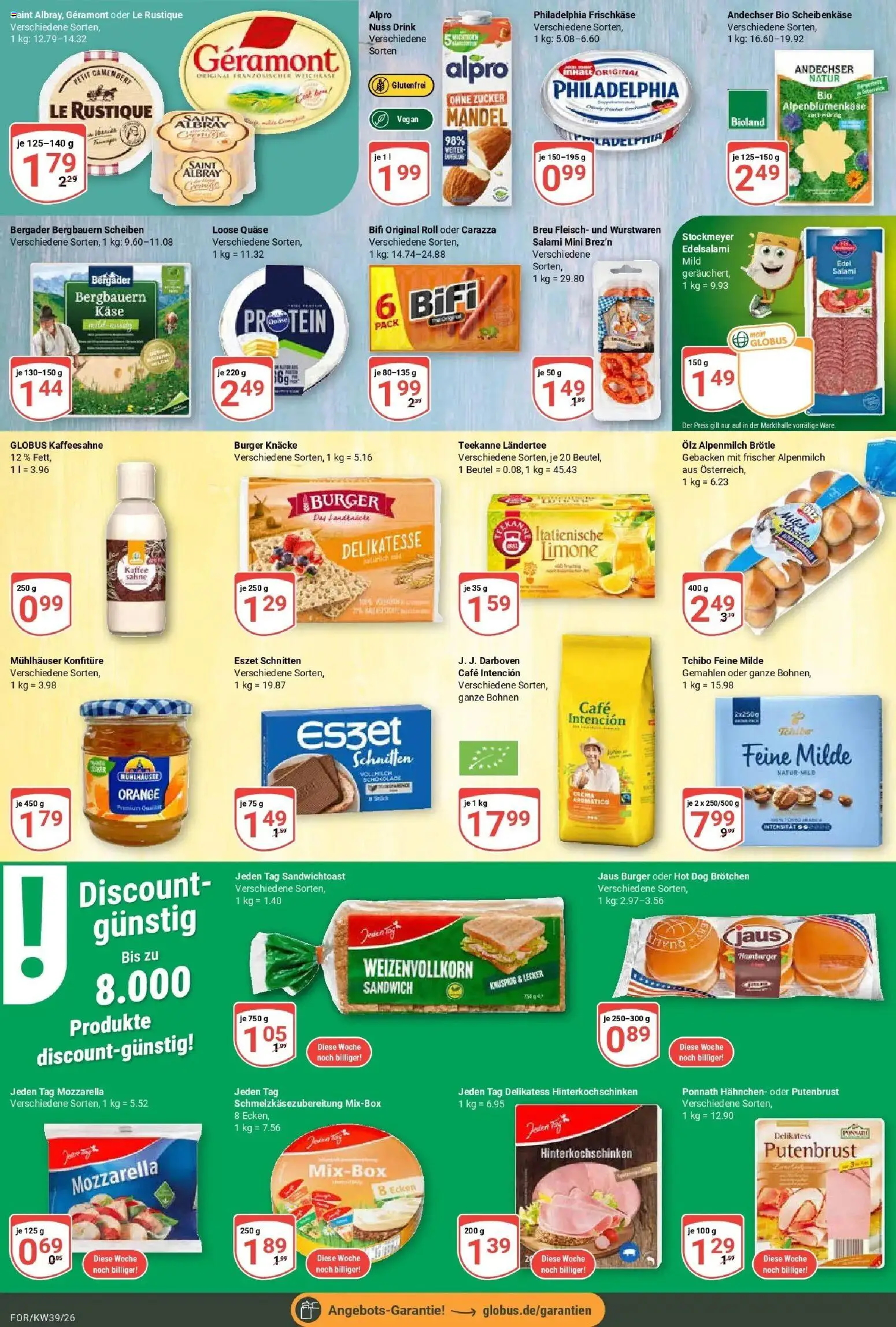 Globus Prospekt Forchheim (ab 21.09.2026) » Angebote online | Seite: 12 | Produkte: Putenbrust, Geramont, Philadelphia, Sahne