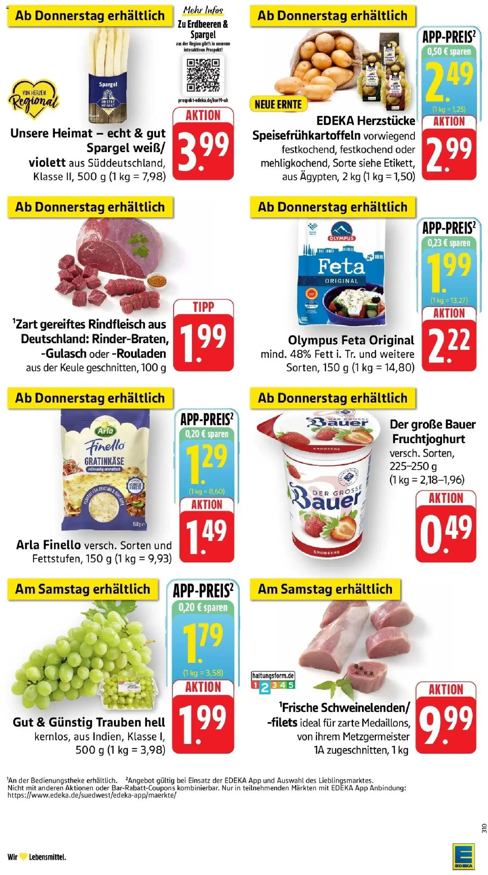 Edeka prospekt Weinstadt-Großheppach	 – gültig ab 04.05.2026 | Seite: 54 | Produkte: Feta, Trauben, Gulasch, Erdbeeren