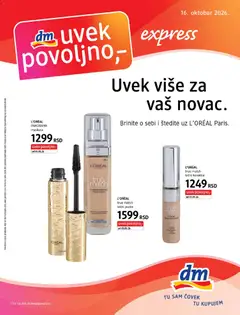 DM Drogerie katalog Ekspres - pregled DM Drogerie kataloga - važi od 16.10.2026
