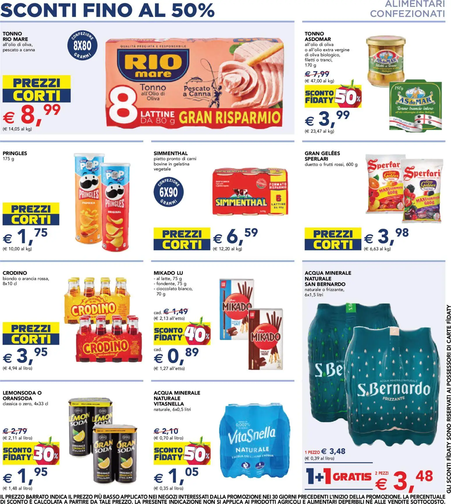 Volantino Esselunga S del 02/07/2026 | Pagina: 8 | Prodotti: Cioccolato, Acqua, Tonno, Acqua minerale