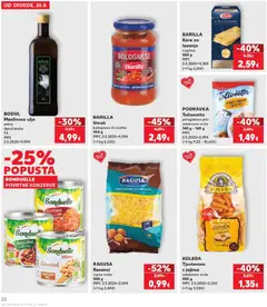 Kaufland HR akciós újság - amely érvényes a következő dátumtól: 2026.08.26. | Oldal: 22 | Termékek: Podravka, Barilla, Lasagne, Bonduelle