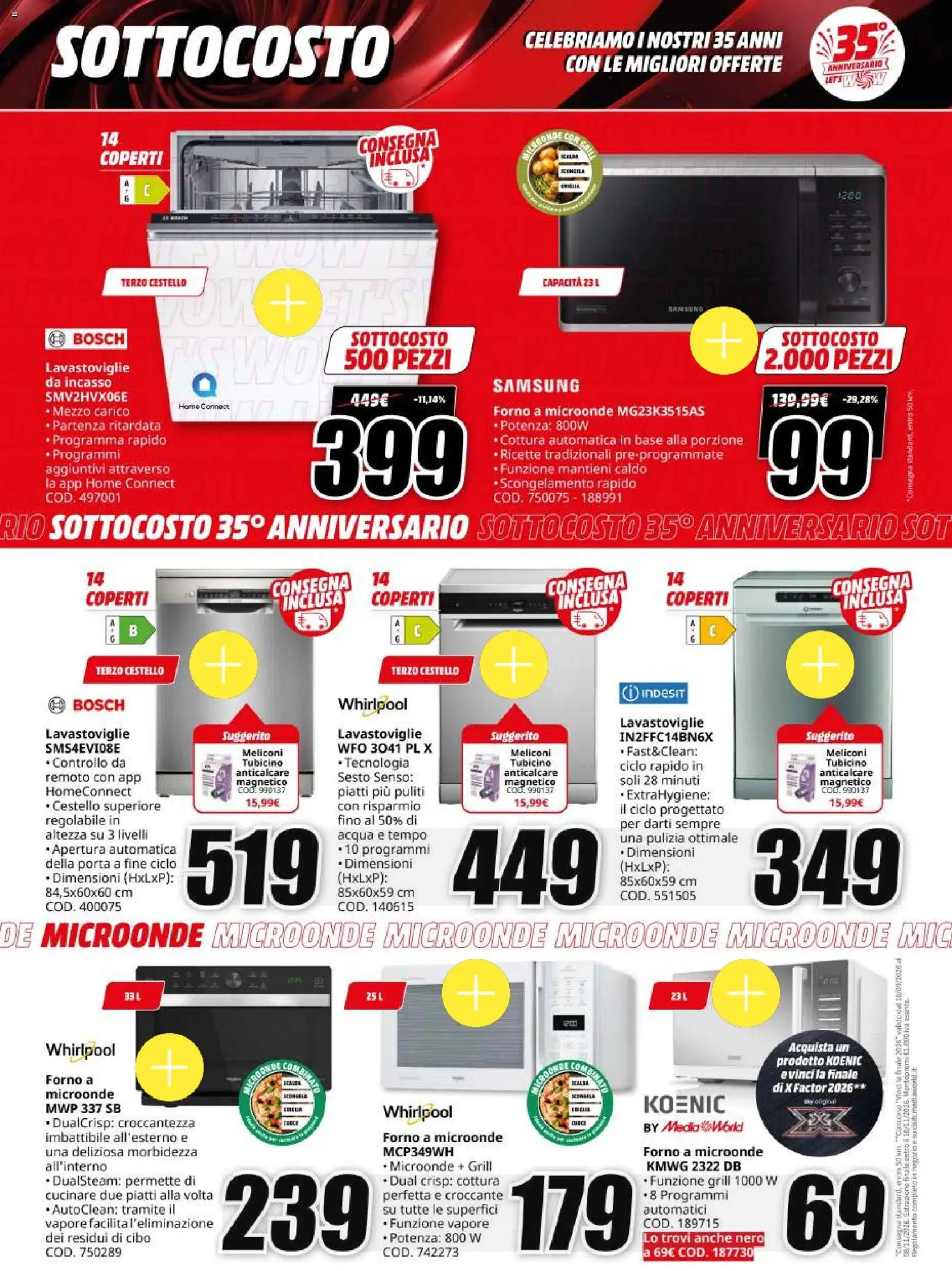 Volantino Media World del 06/10/2026 | Pagina: 35 | Prodotti: Porta, Anticalcare, Acqua, Lavastoviglie