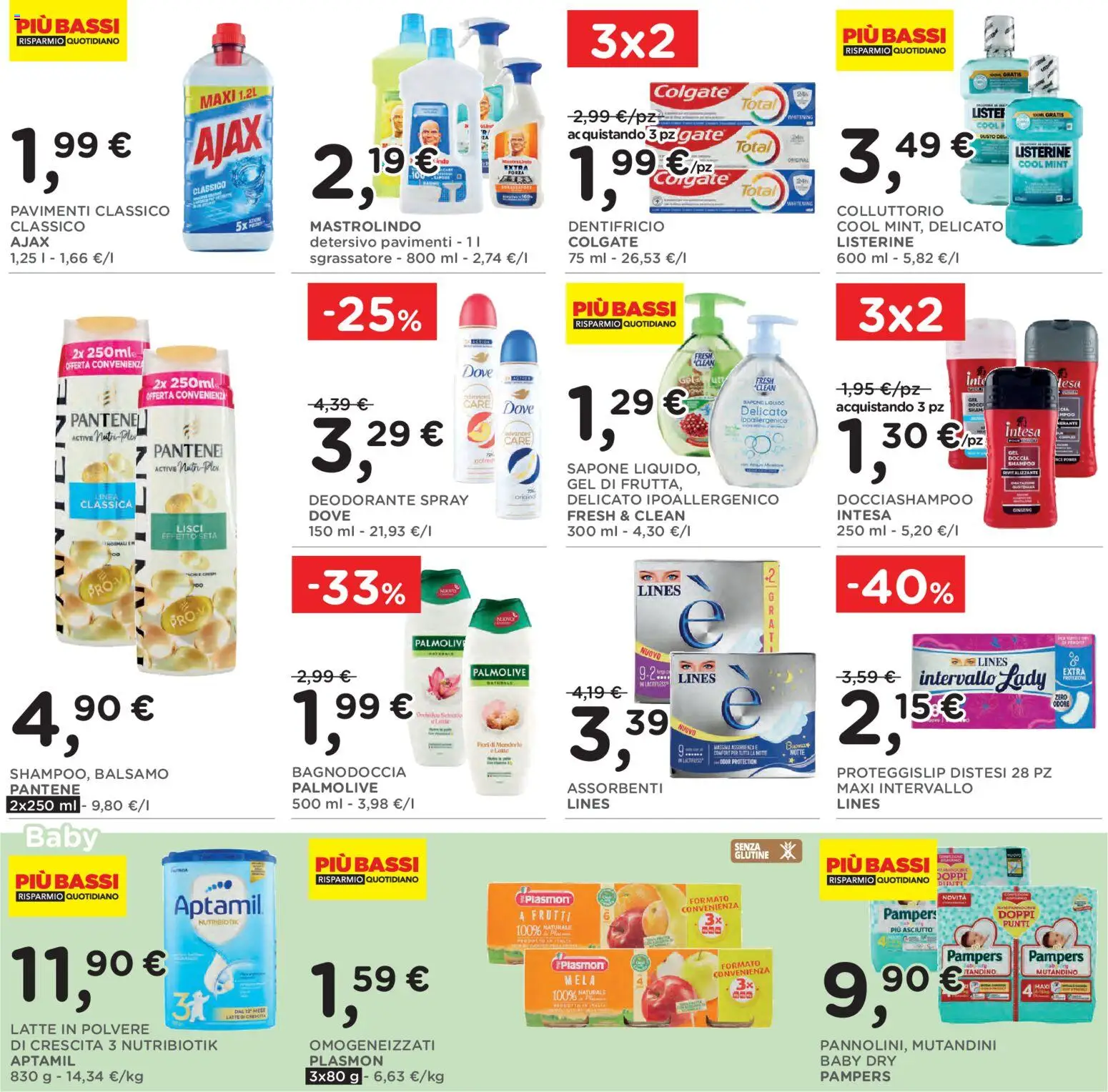 Volantino Poli del 14/10/2026 | Pagina: 29 | Prodotti: Deodorante, Latte, Pampers, Assorbenti