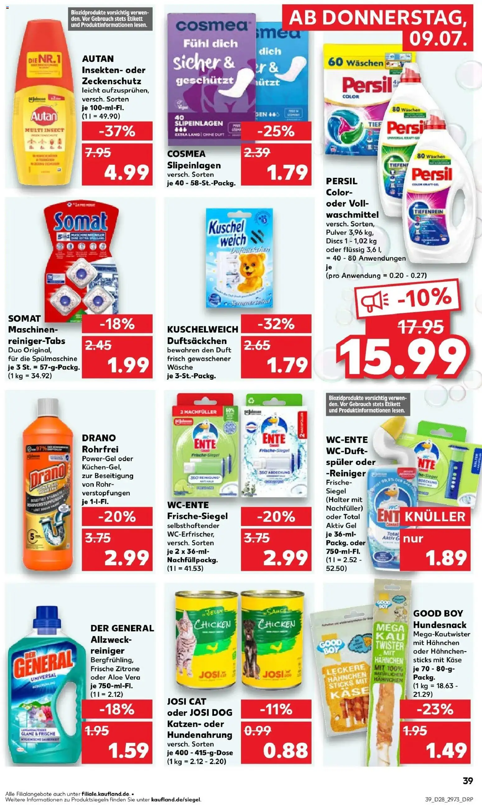 Kaufland Kaufland: Mo-Mi Der Wochenstart – gültig ab 05.07.2026 | Seite: 56 | Produkte: Käse, Kuschelweich, Duft, Waschmittel