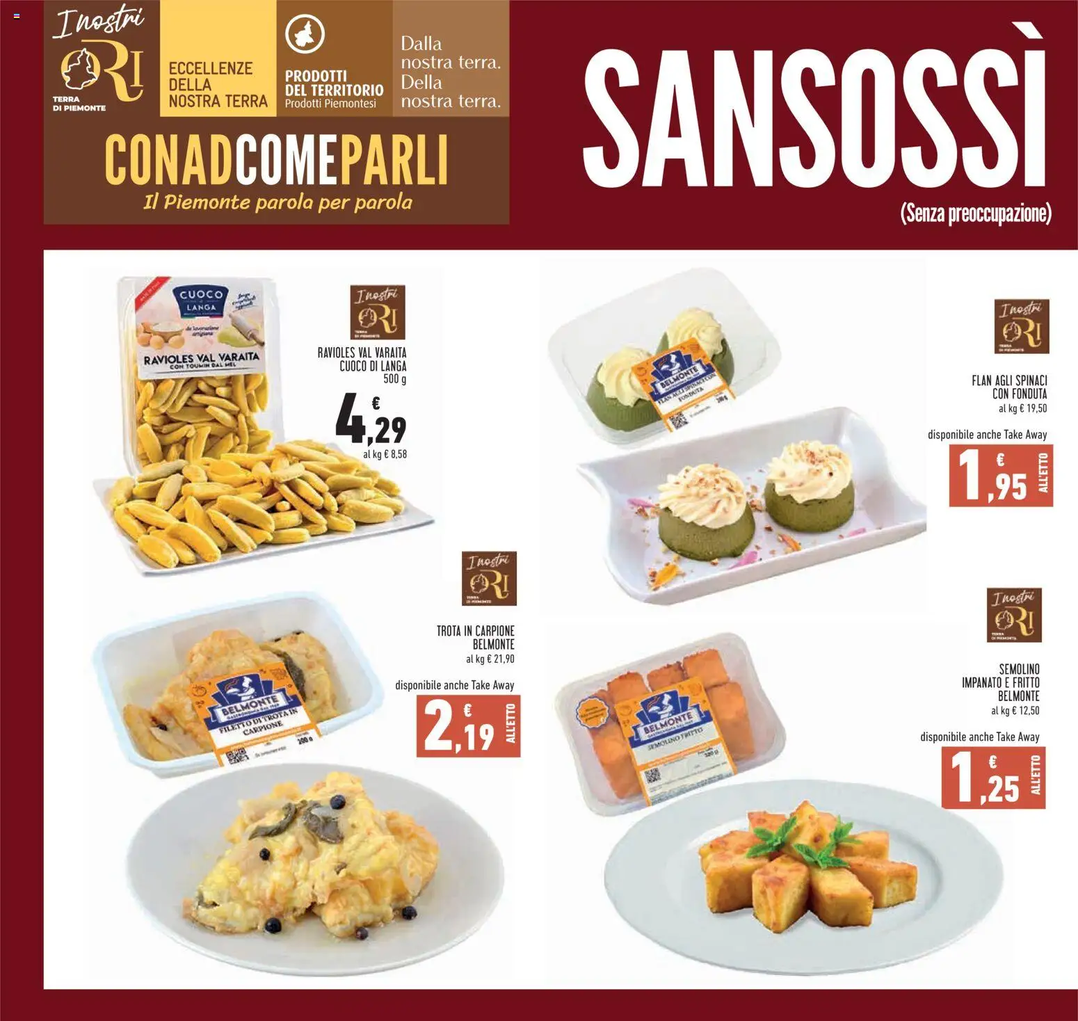 Volantino Conad del 22/10/2026 | Pagina: 8 | Prodotti: Filetto, Pasta, Spinaci, Terra