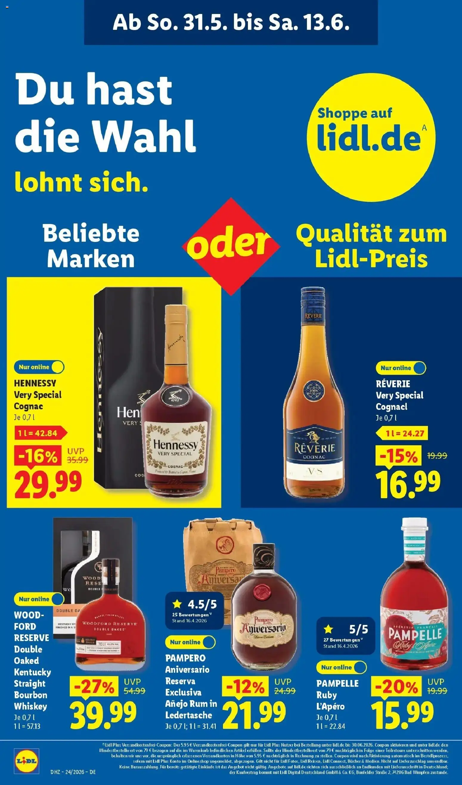 Lidl Prospekt Zülpich – gültig ab 08.06.2026 | Seite: 32 | Produkte: Rum, Bad, Bourbon, Whiskey