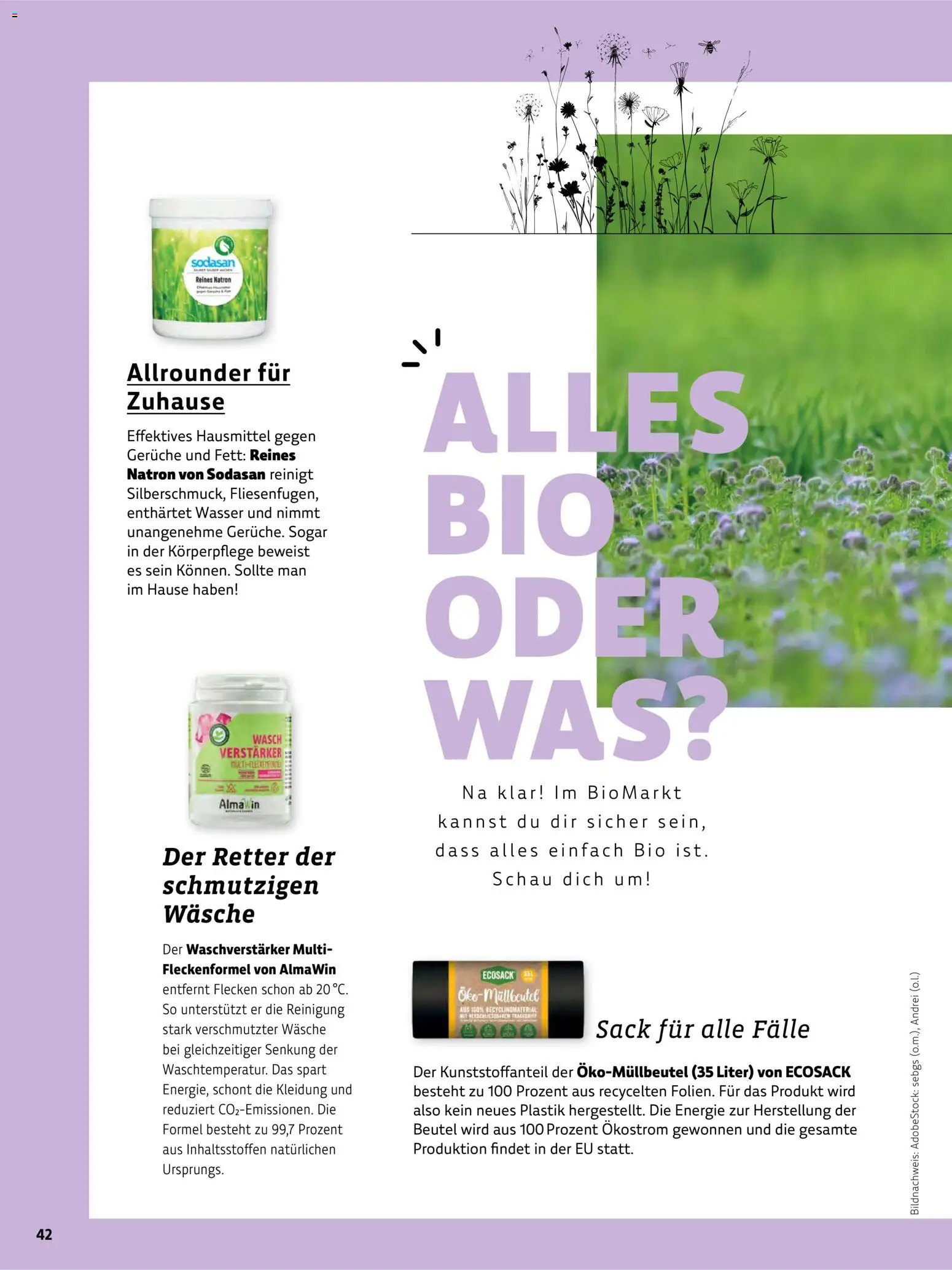Denns BioMarkt Kreo Magazin – gültig ab 17.07.2026 | Seite: 42 | Produkte: Wasser, Verstärker
