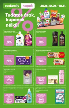 Ecofamily Akciós újság - amely érvényes a következő dátumtól: 2026.10.01.