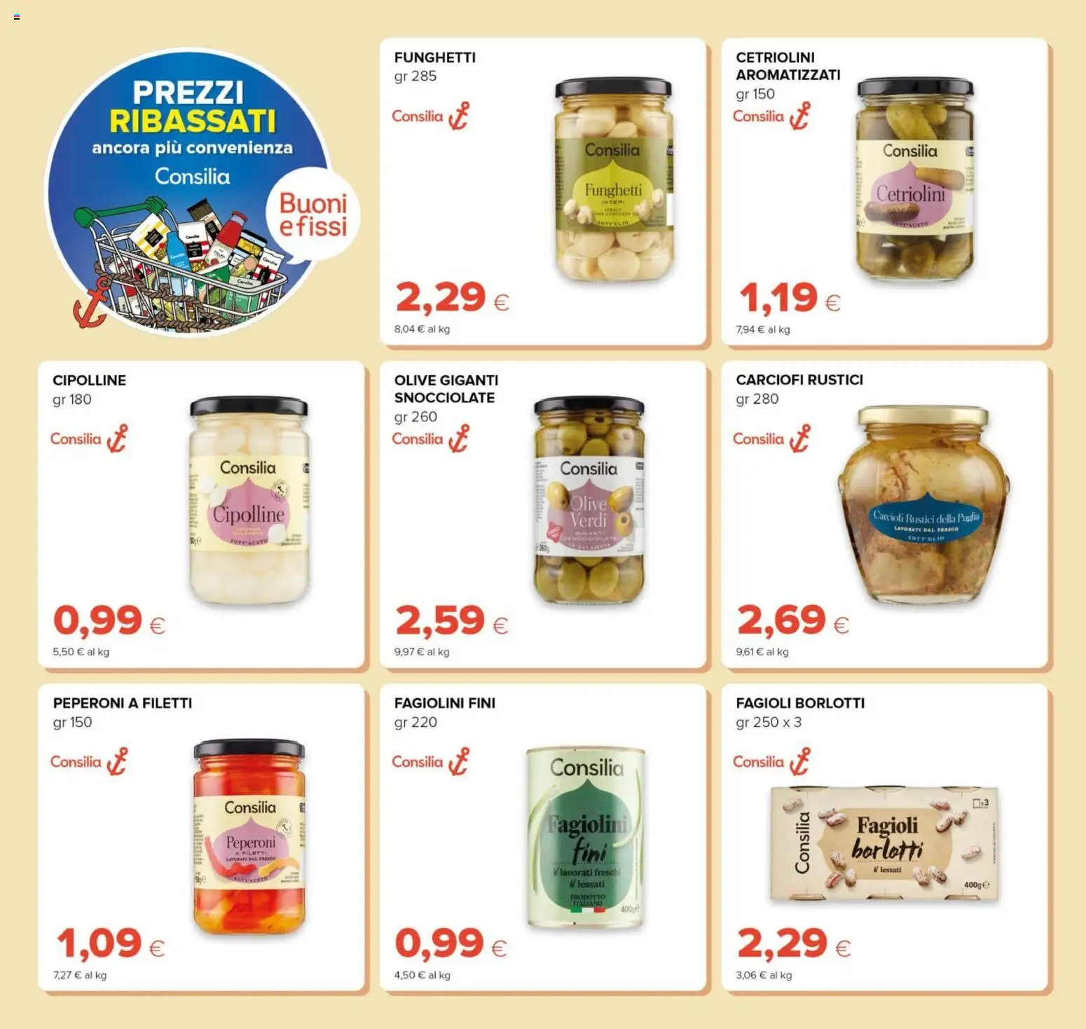 Volantino Oasi del 23.04.2026 | Pagina: 18 | Prodotti: Peperoni, Olive, Carciofi, Fagiolini