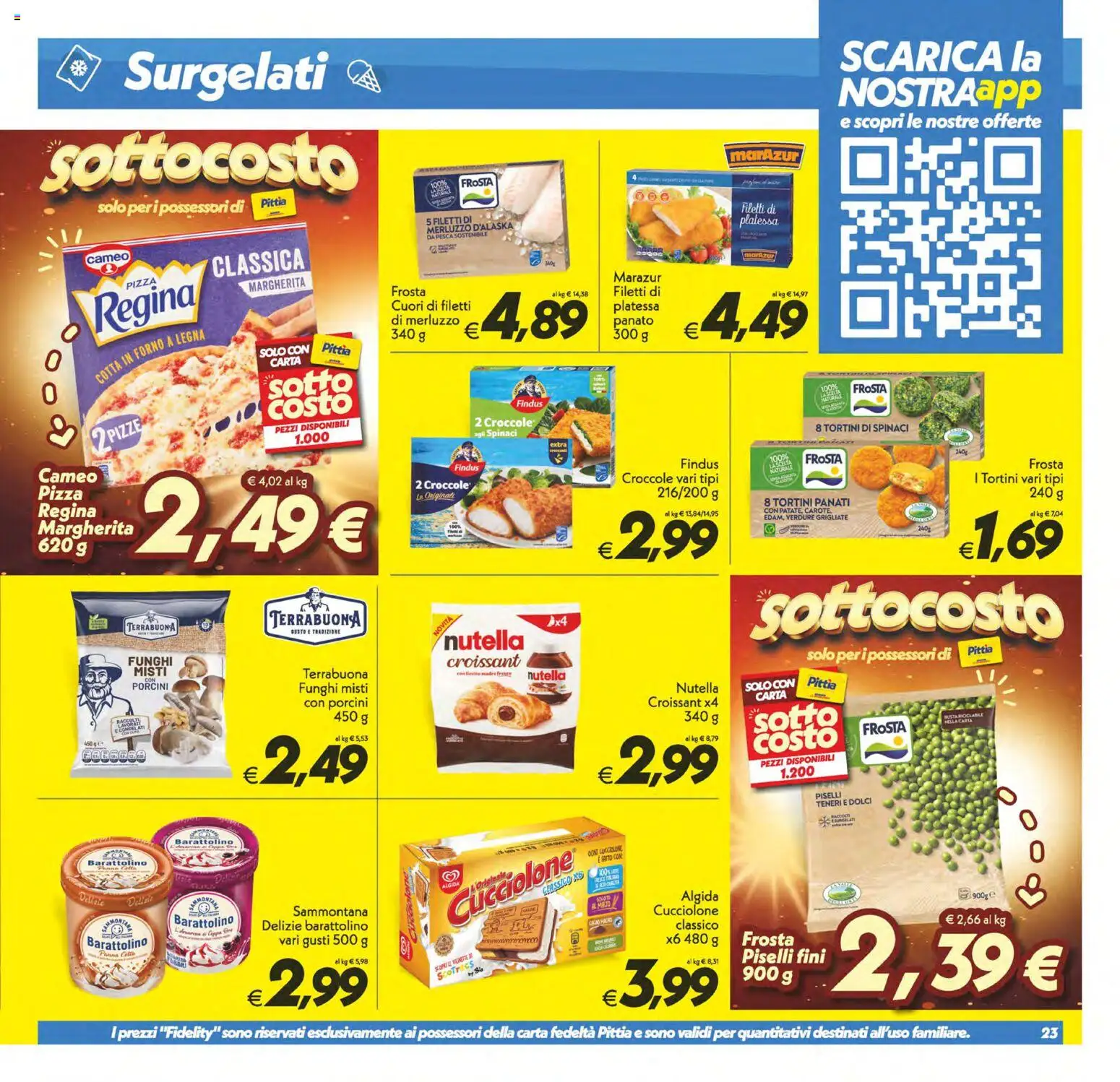 Volantino SuperConveniente del 13/10/2026 | Pagina: 23 | Prodotti: Panna, Funghi, Nutella, Dolci