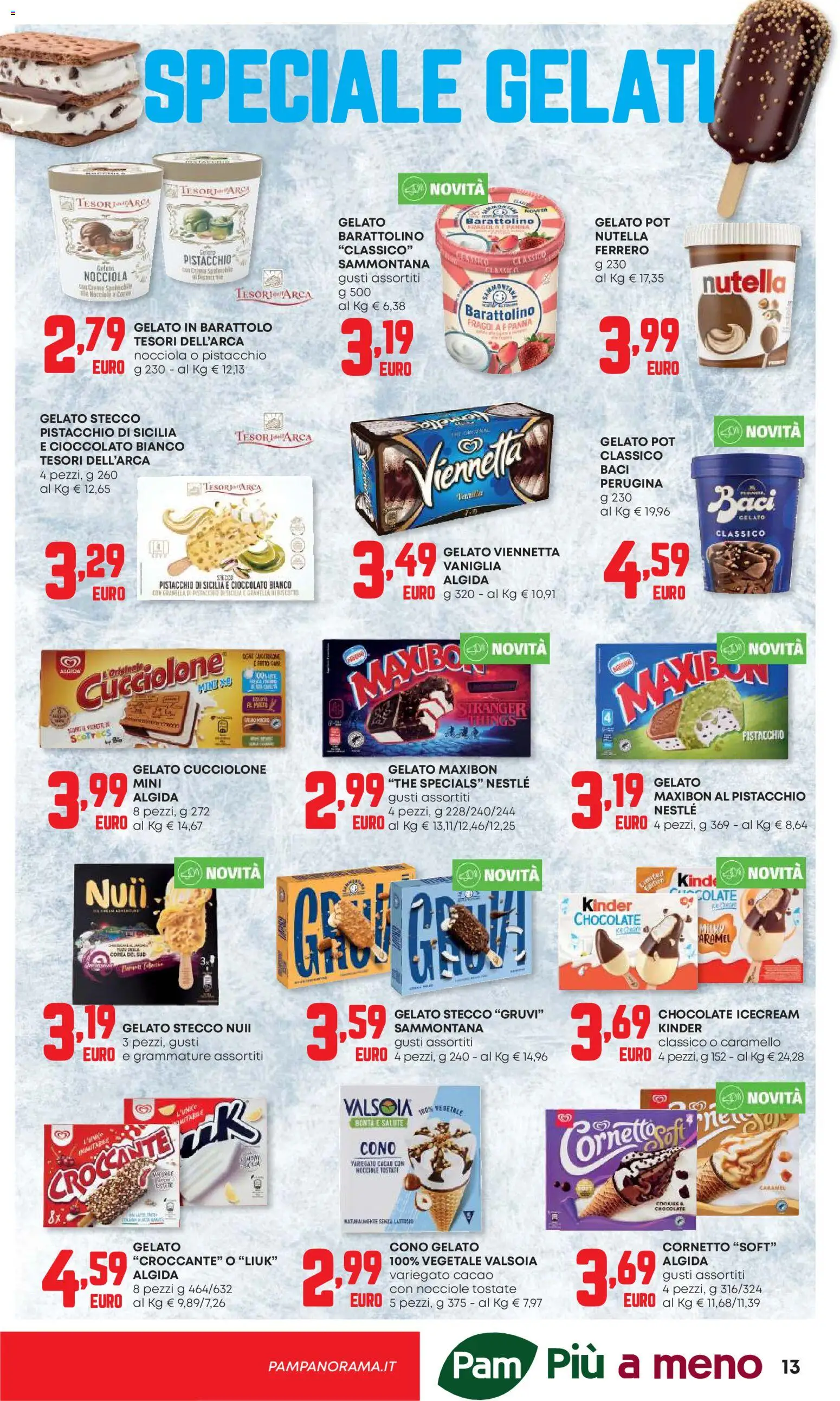 Volantino Panorama del 07.05.2026 | Pagina: 13 | Prodotti: Cioccolato, Cornetto, Panna, Gelato