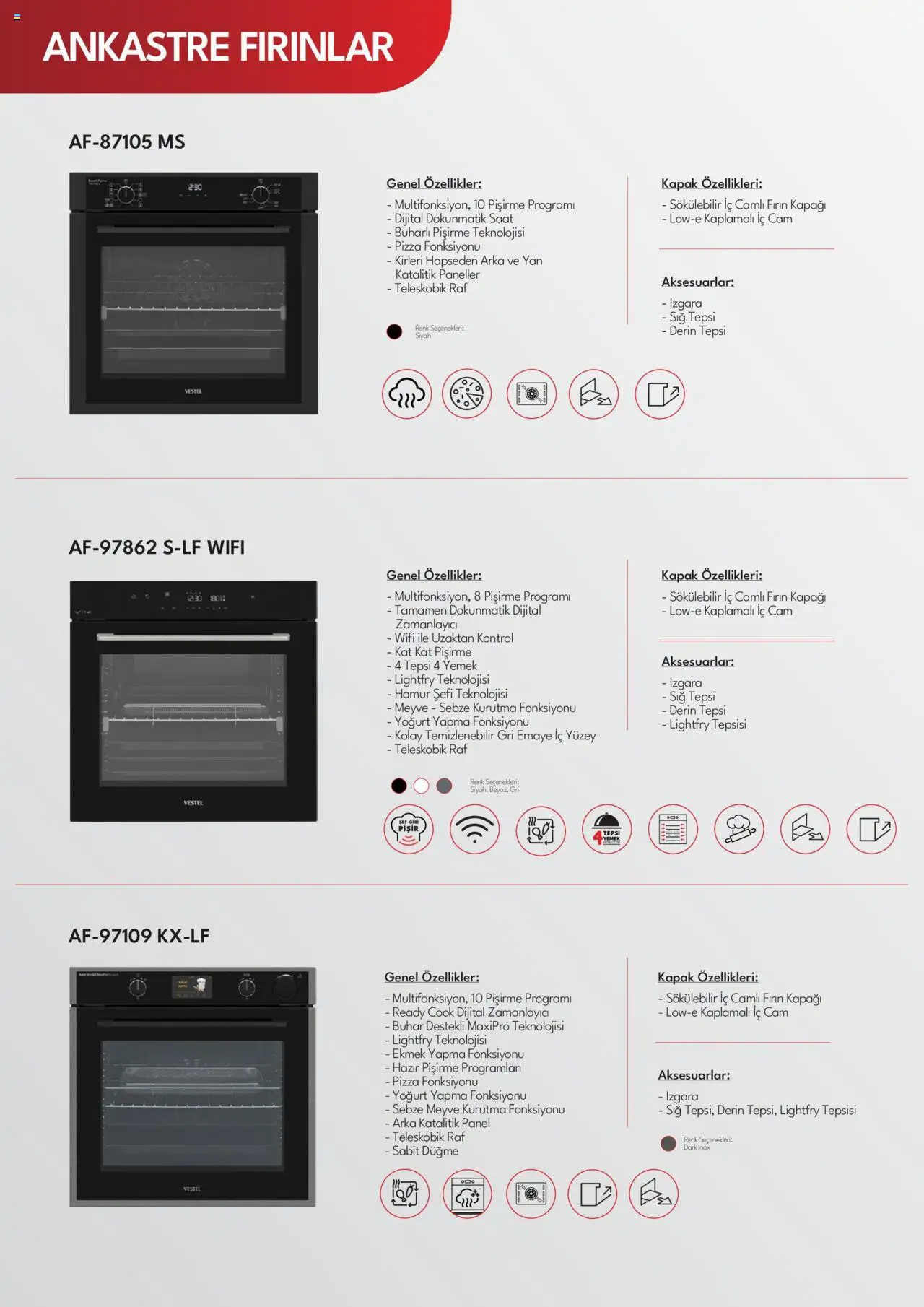 Vestel Ankastre Katalog - 03.06.2025 tarihinden itibaren geçerlidir | Sayfa: 16 | Ürünler: Pizza, Sebze, Saat, Fırın