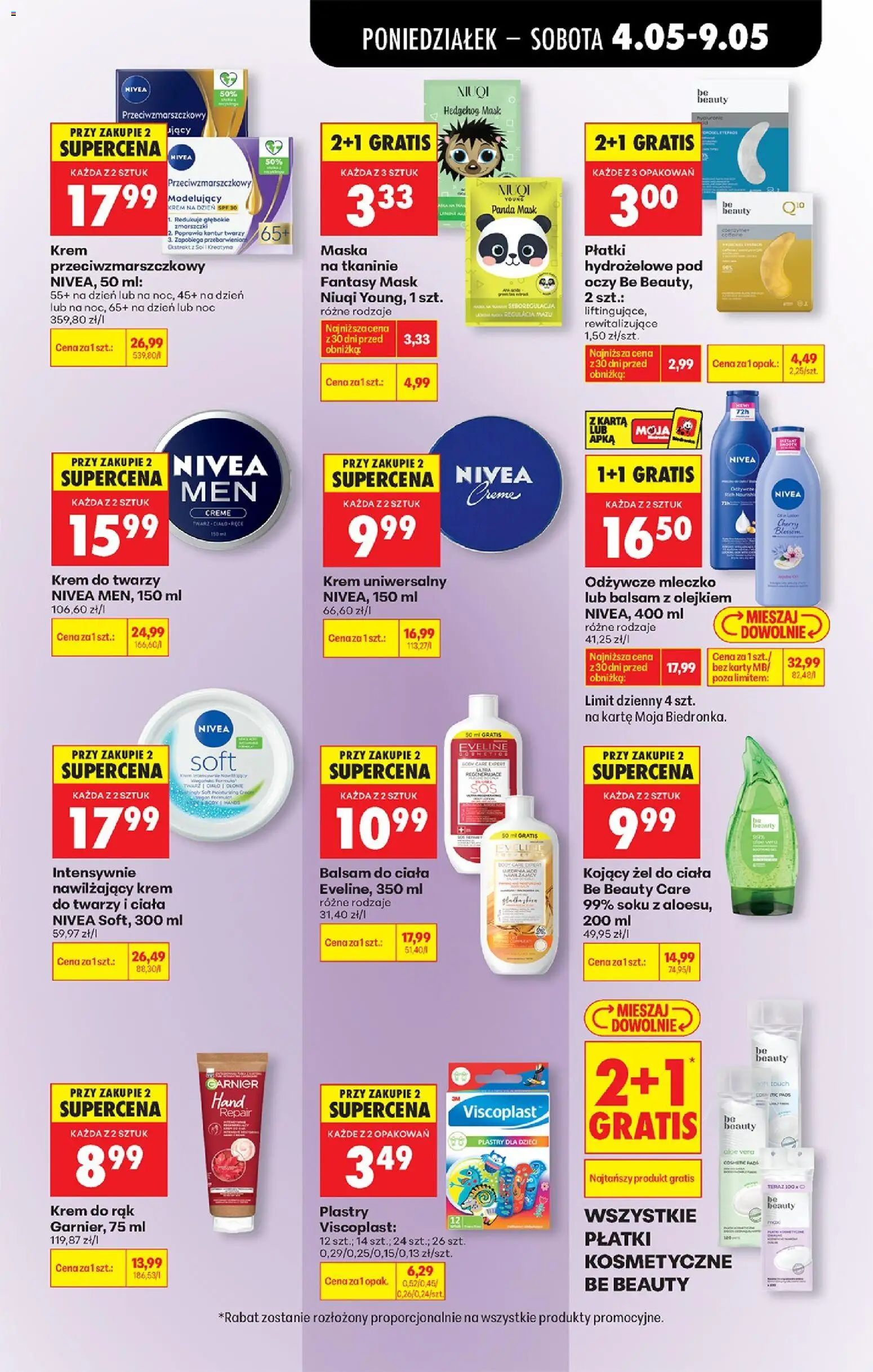 Biedronka Polsko leták od 04.05.2026 | Strana: 63 | Produkty: Nivea, Krém, Karty, Body
