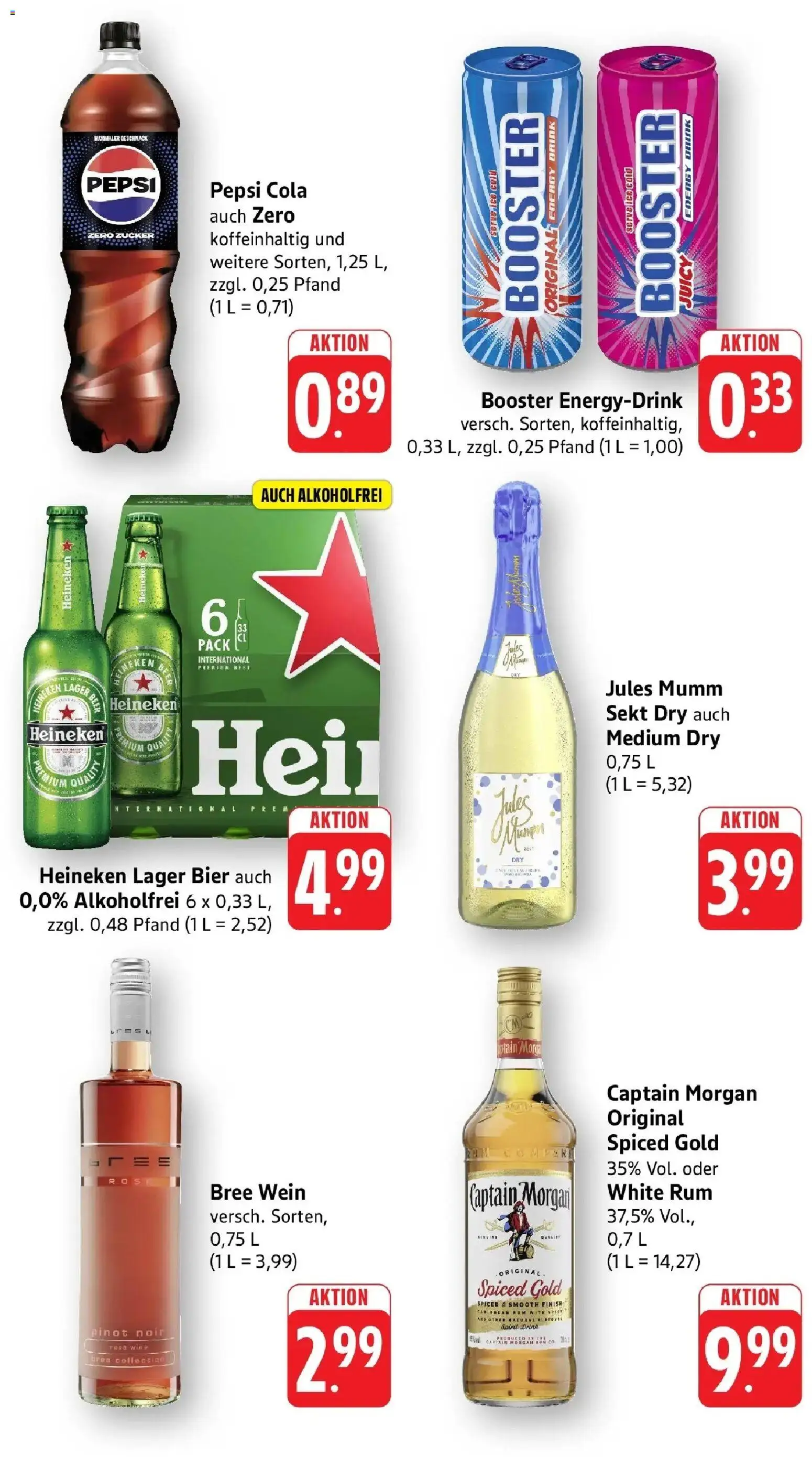 nah & gut Prospekt Sinsheim – gültig ab 05.10.2026 | Seite: 8 | Produkte: Bier, Finish, Jules mumm, Captain morgan