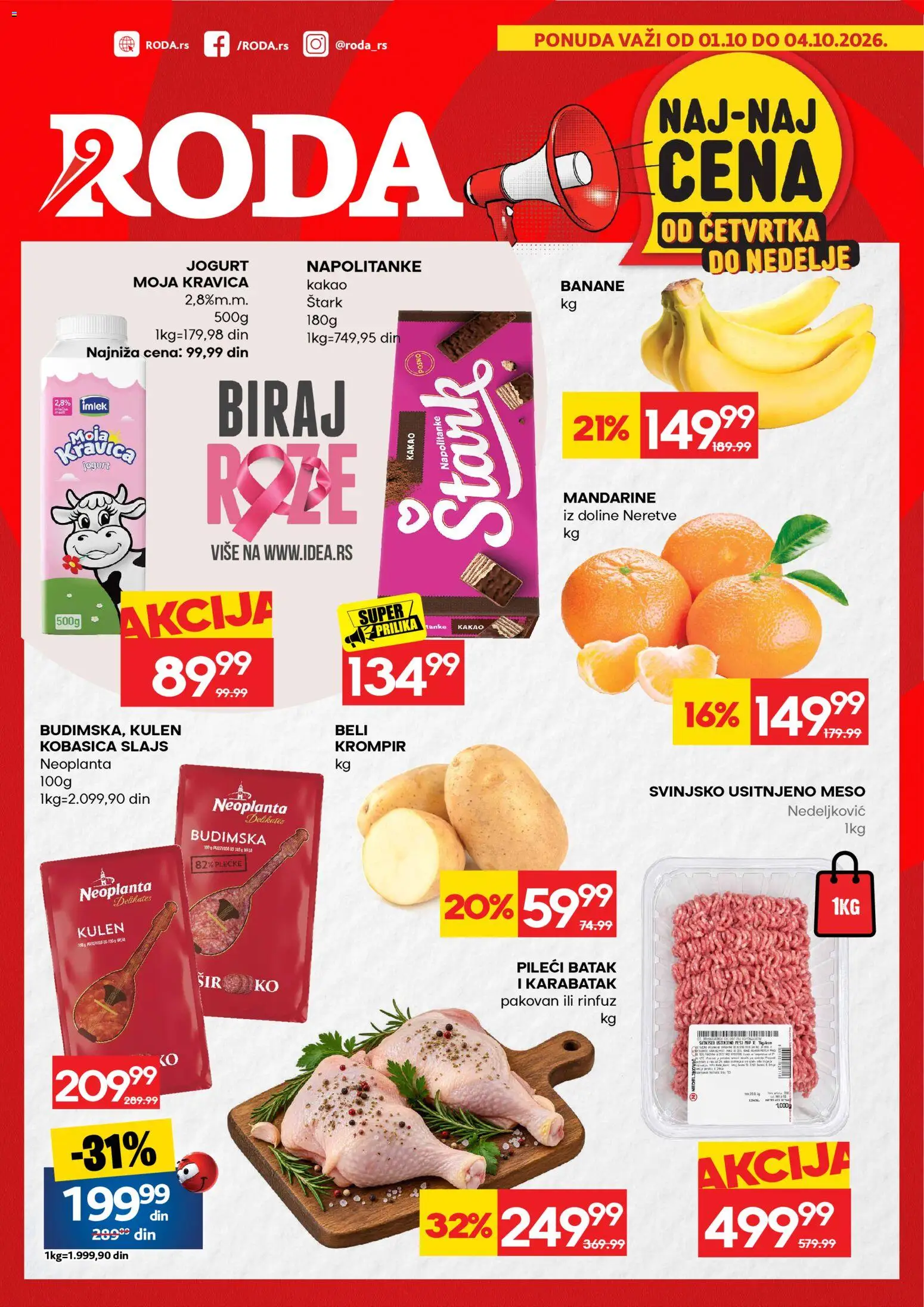 Roda Četvrtak, 1 Oktobar Sveži Proizvodi