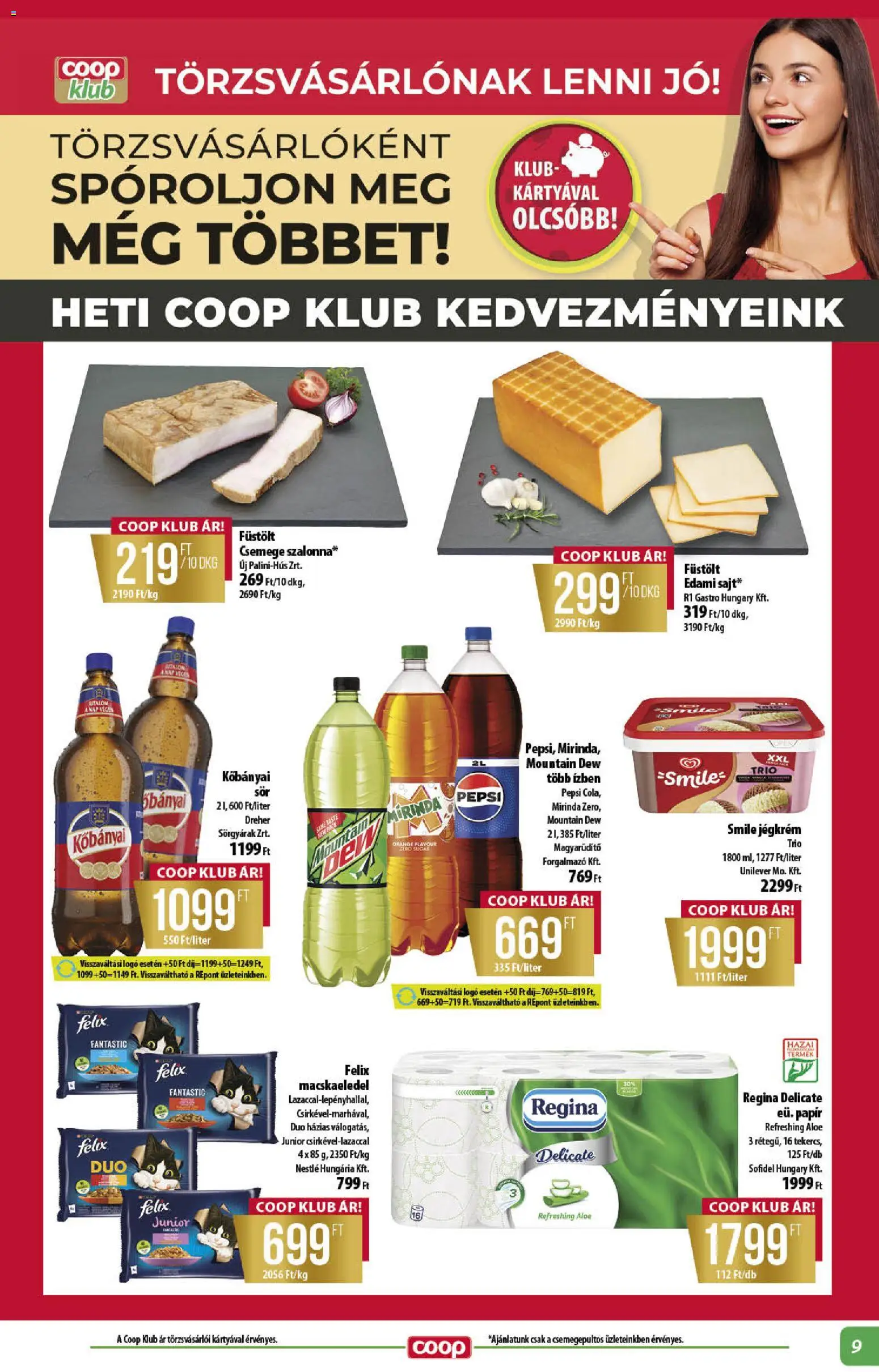 COOP akciós ujság - amely érvényes a következő dátumtól: 14.05.2026 | Oldal: 9