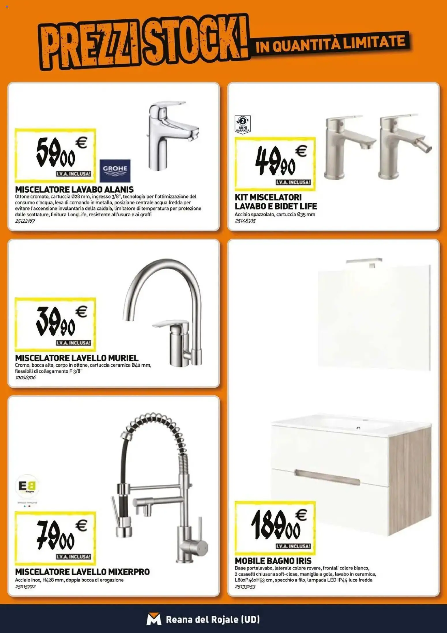 Nuovo Tecnomat catalogo dal 29/10/2026 > offerte anteprima 🛍️ | Pagina: 5 | Prodotti: Lavello, Miscelatore, Specchio, Lampada