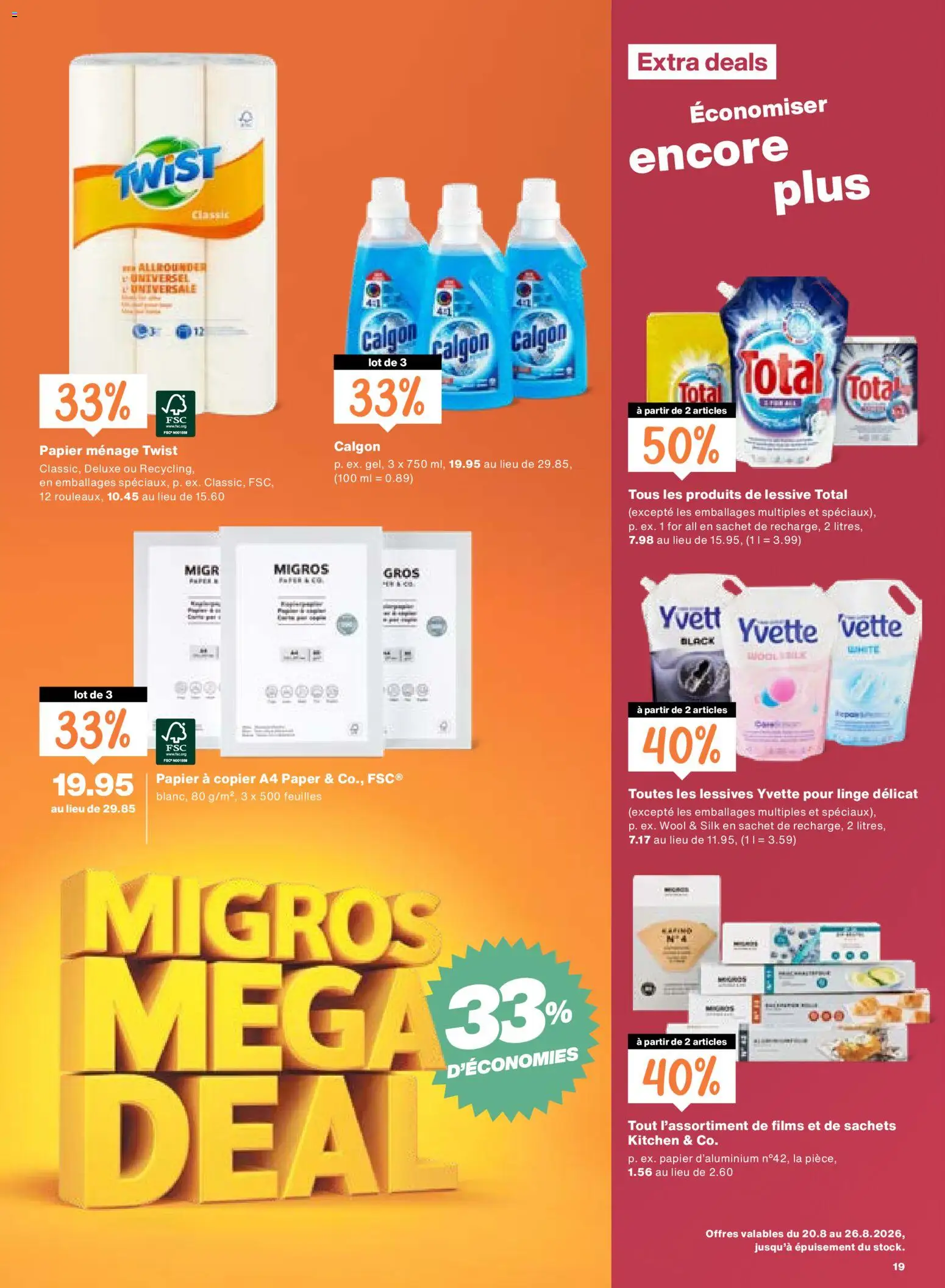 Migros aktionen FR – gültig ab 20.08.2026 | Seite: 19