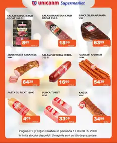 Ofertele Unicarm valabile de la 17.09.2026