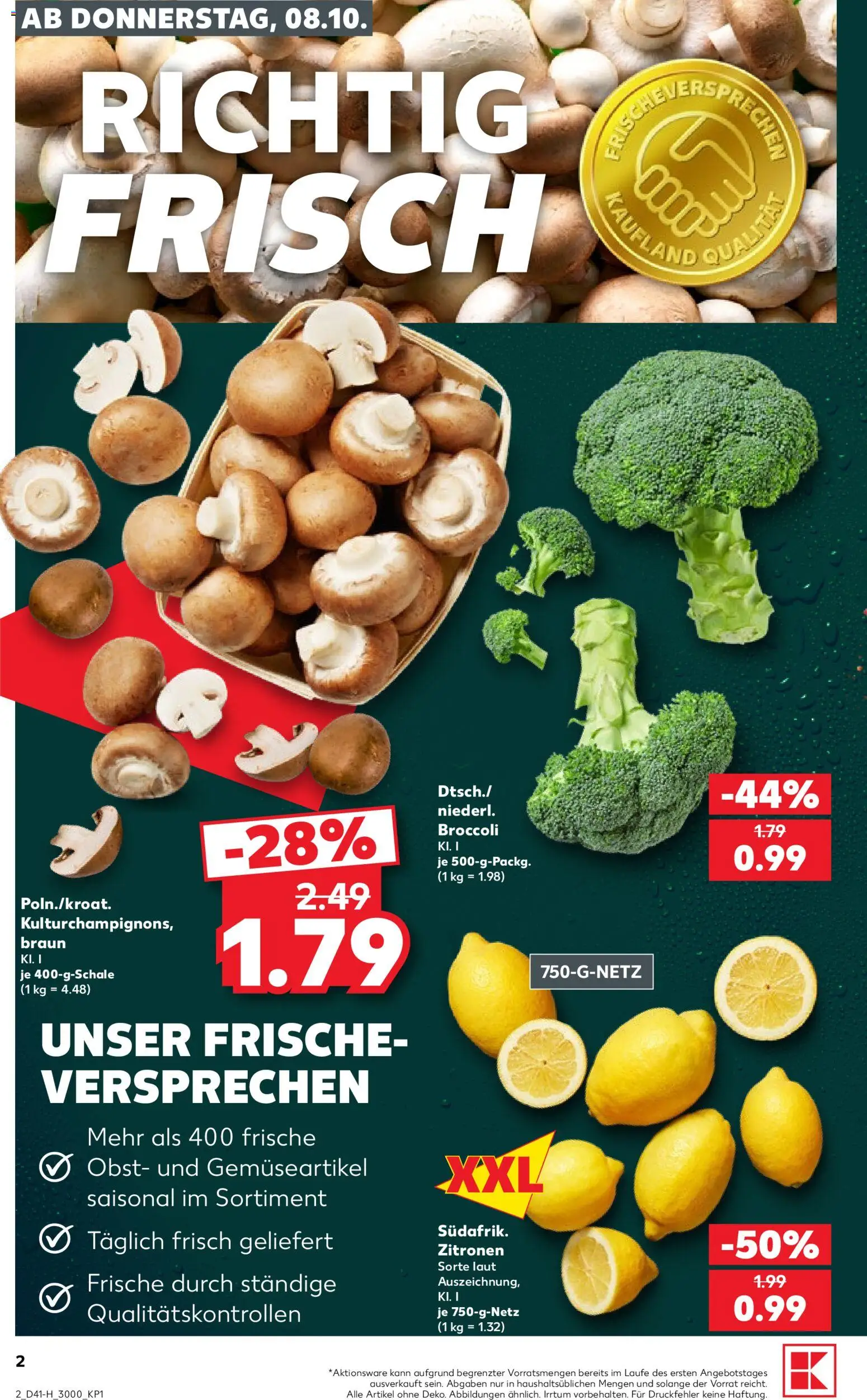 Kaufland Německo leták - Extra Angebote od 08.10.2026 | Strana: 2