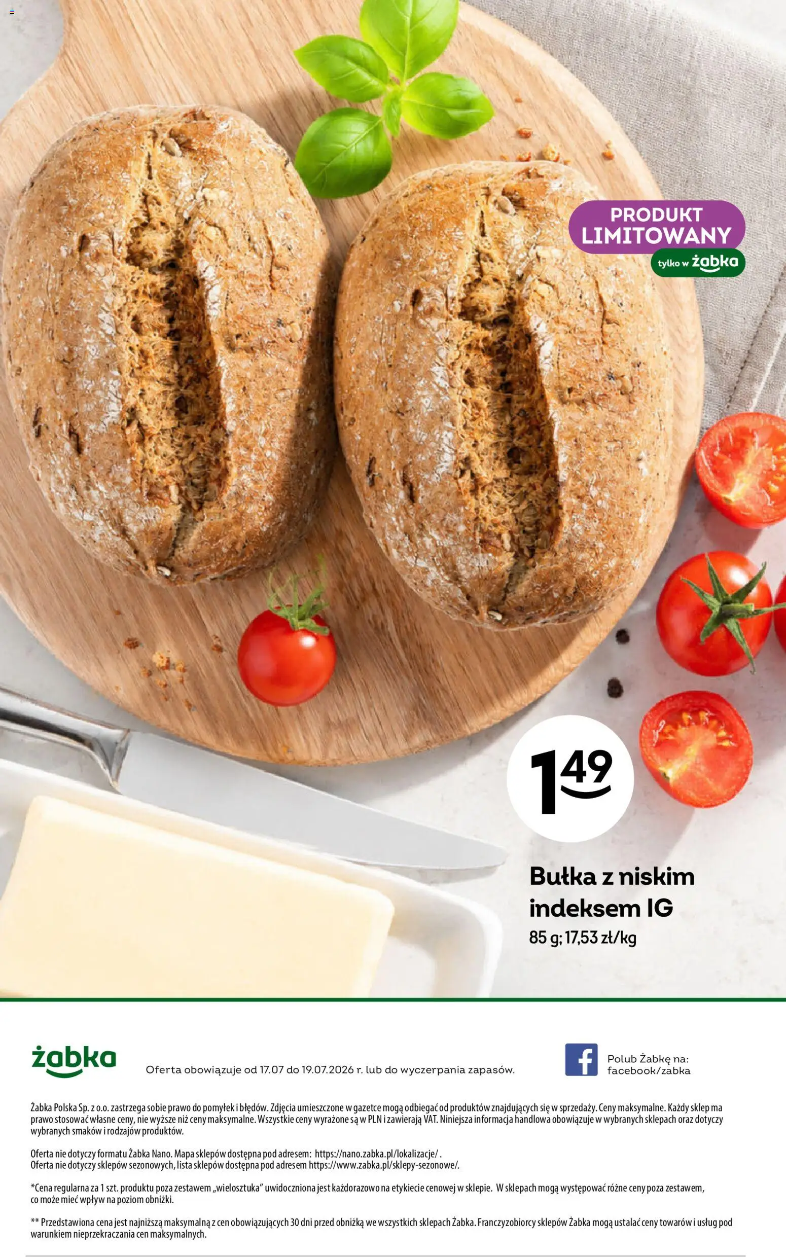 Żabka gazetka - Weekendowe promocje od 17.07.2026 | Strona: 8 | Produkty: Bułka