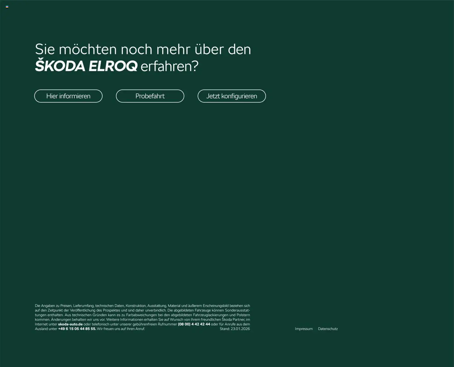 Škoda Elroq Preisliste – gültig ab 10.09.2025 | Seite: 14